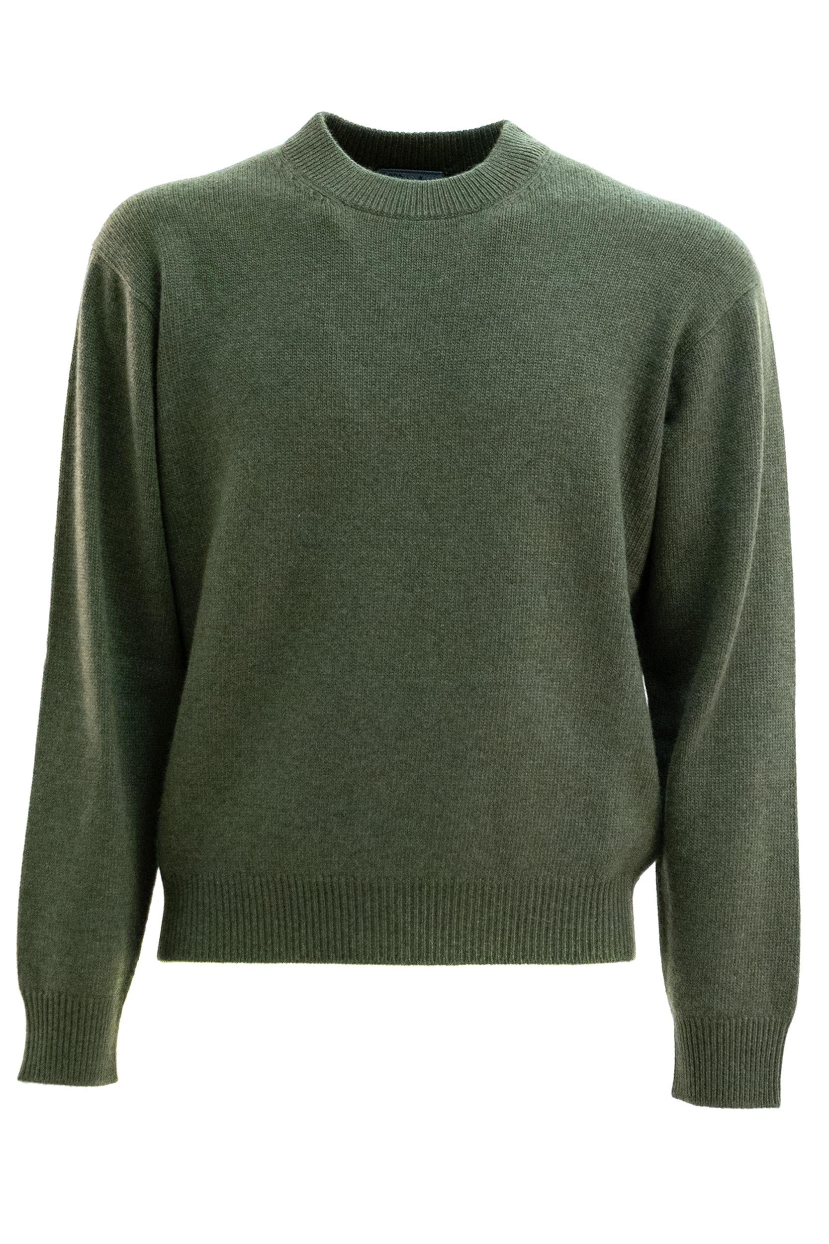 Pullover in Re-Cashmere color verde militare <BR/> UMB674 S 232 16ZJ F0161 PRADA