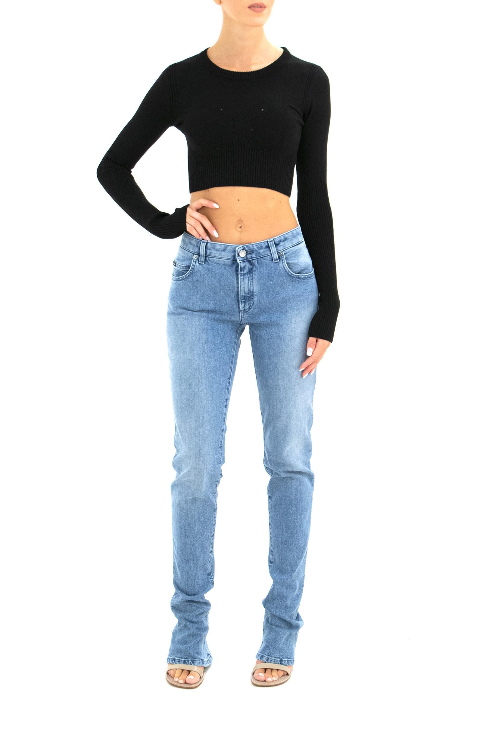 Top Corto<BR/><BR/> WTO373 CKNI0030 BK99 MARINE SERRE