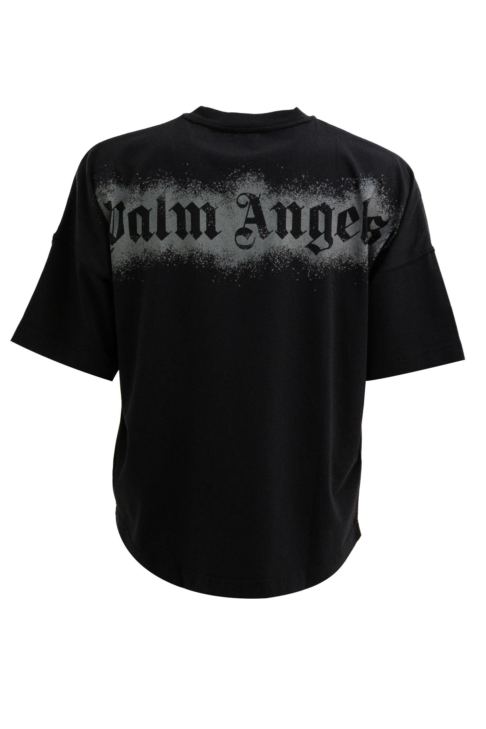 T-shirt Spray Bear in Cotone<BR/> PMAA10BS26JER002 1007 PALM ANGELS