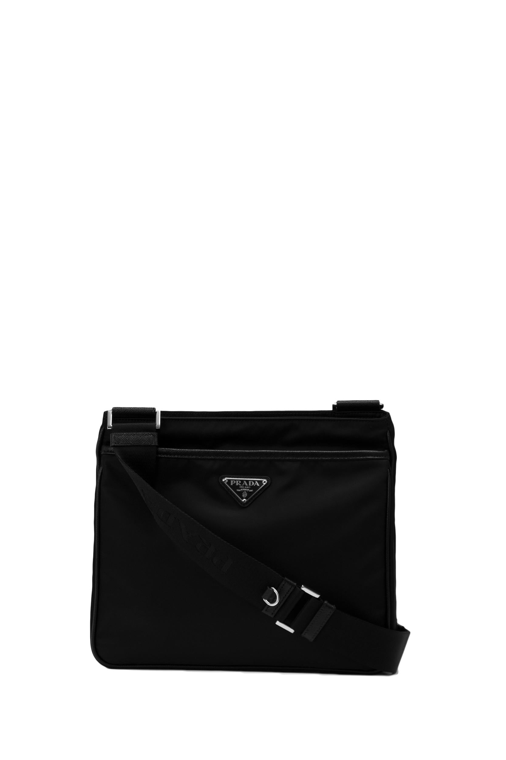 Borsa a tracolla in Re-Nylon di colore nero<BR/> 2VH118 V XOO 2DMH F0002 PRADA