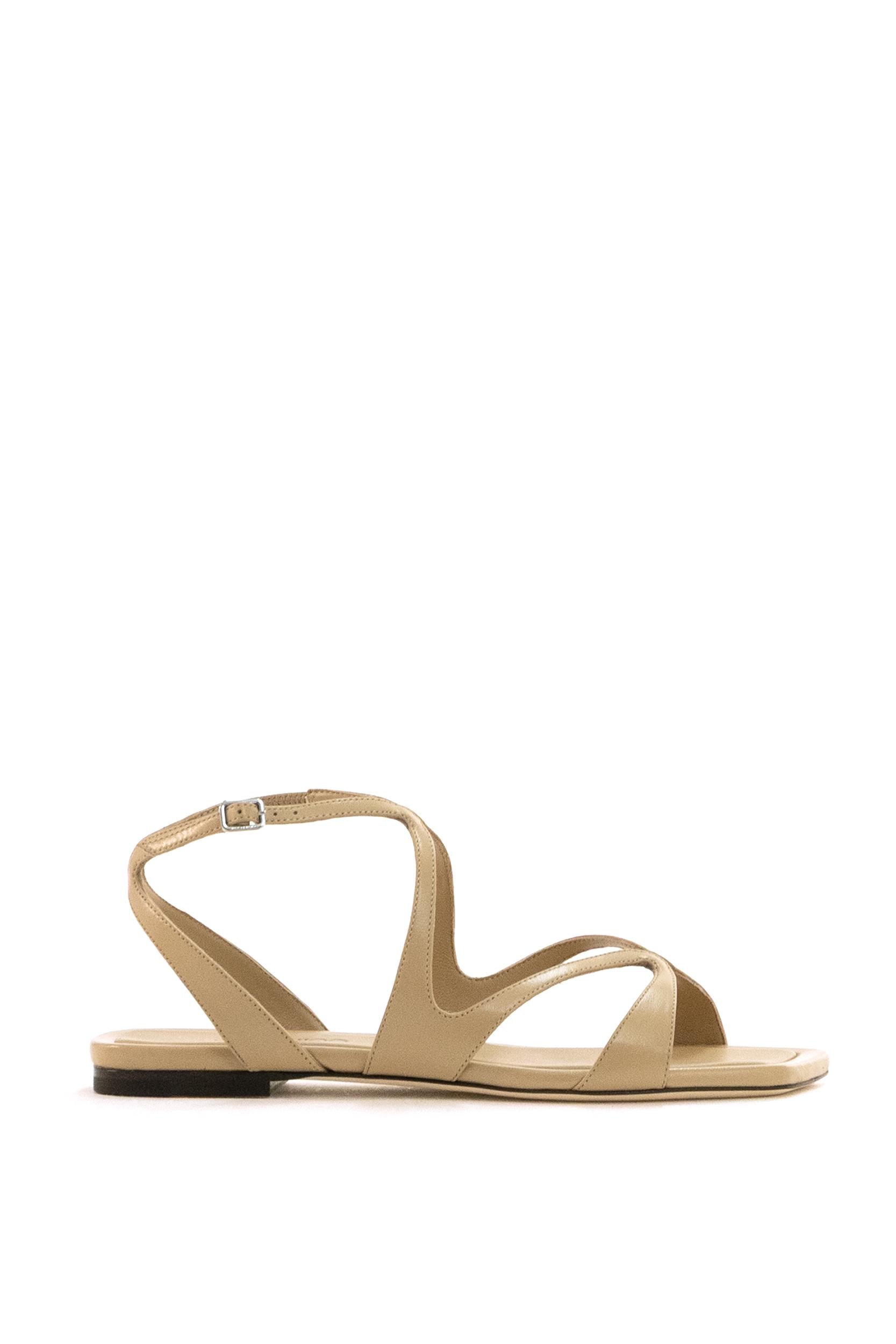 Sandali Ayla Piatti in Nappa<BR/> AYLA FLAT NAP CHAI JIMMY CHOO