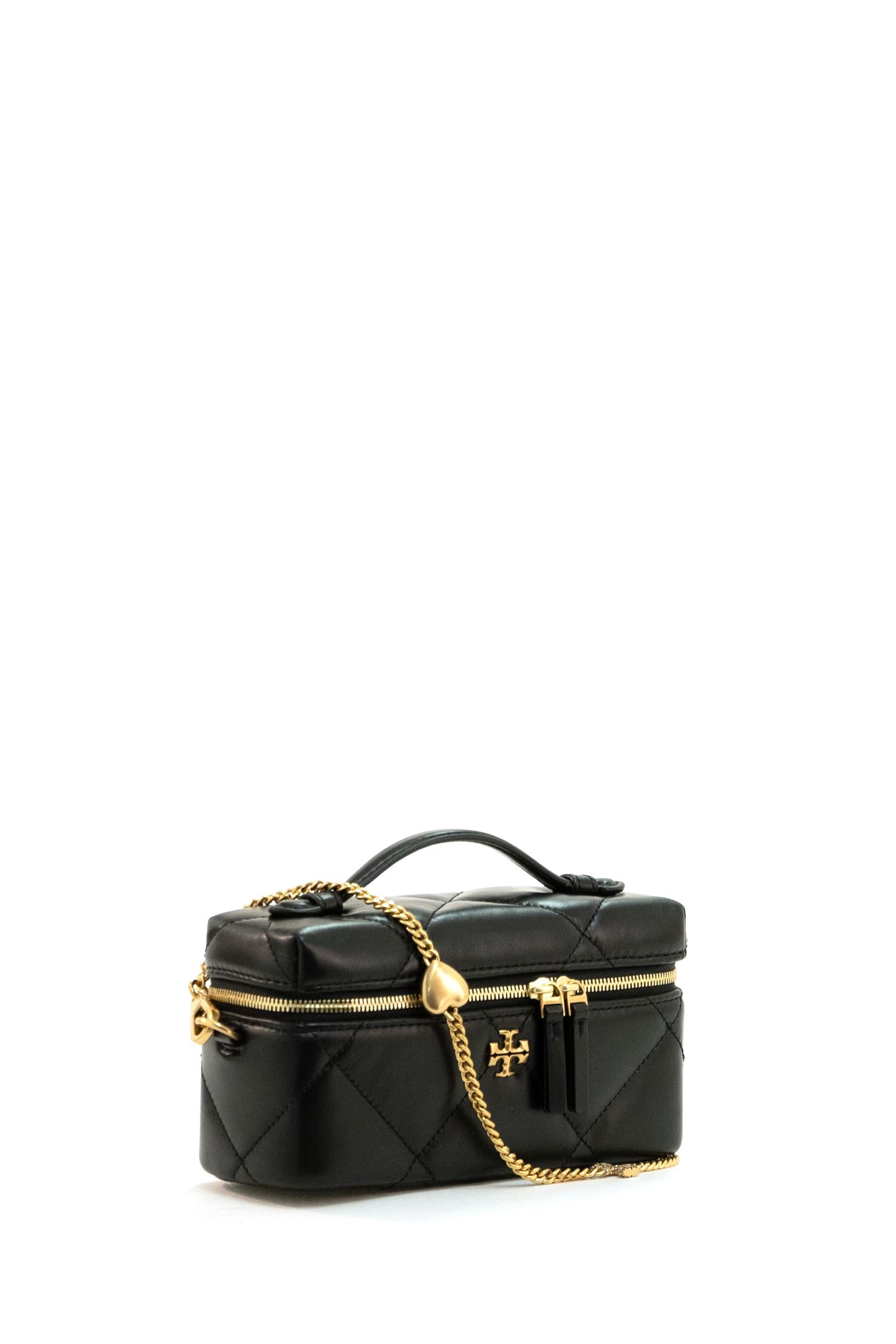 Borsa Vanity Kira in pelle trapuntata di colore nero<BR/> 178159 001 TORY BURCH