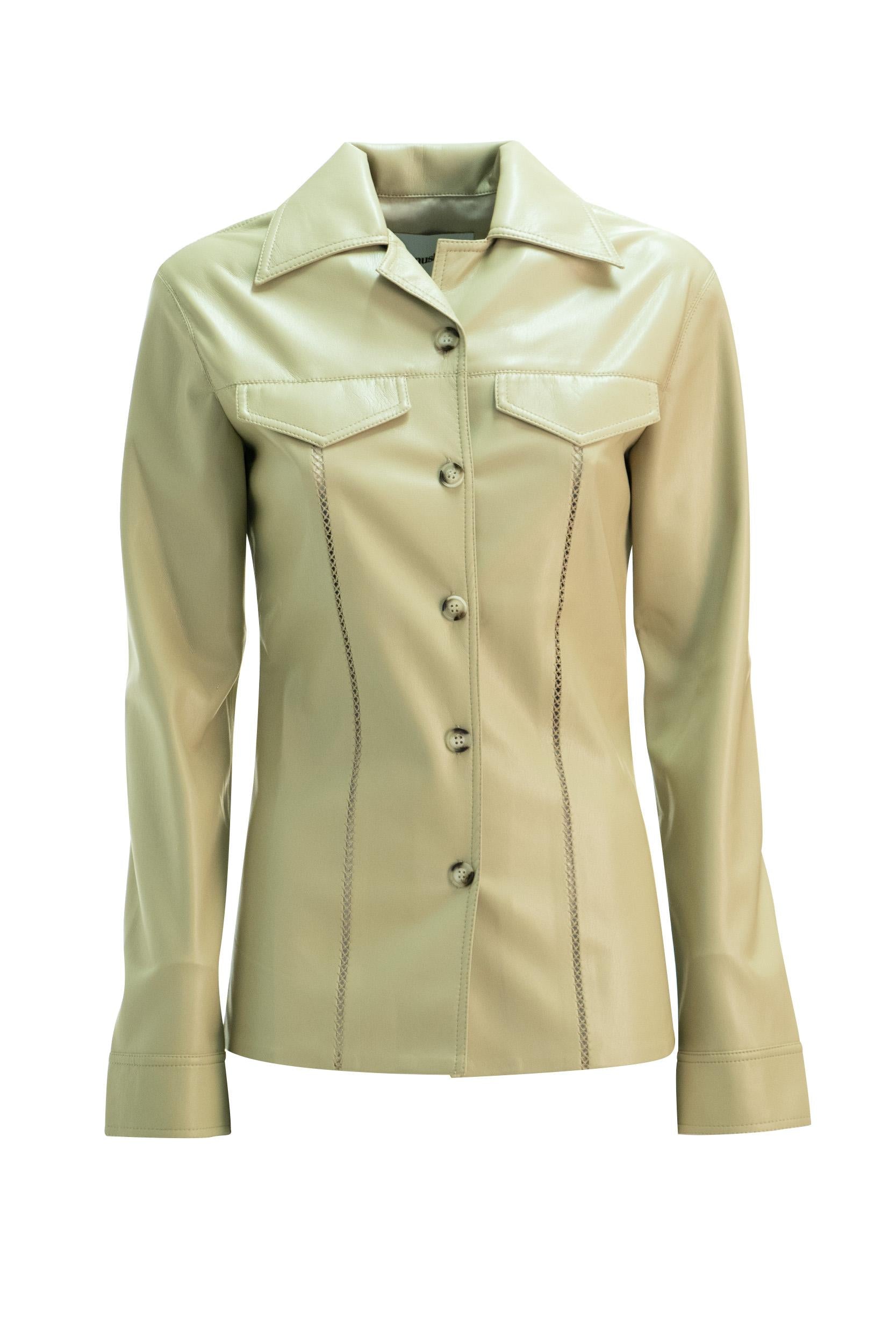 Giacca Camicia<BR/> NW22RSSH00684 PEBBLE NANUSHKA
