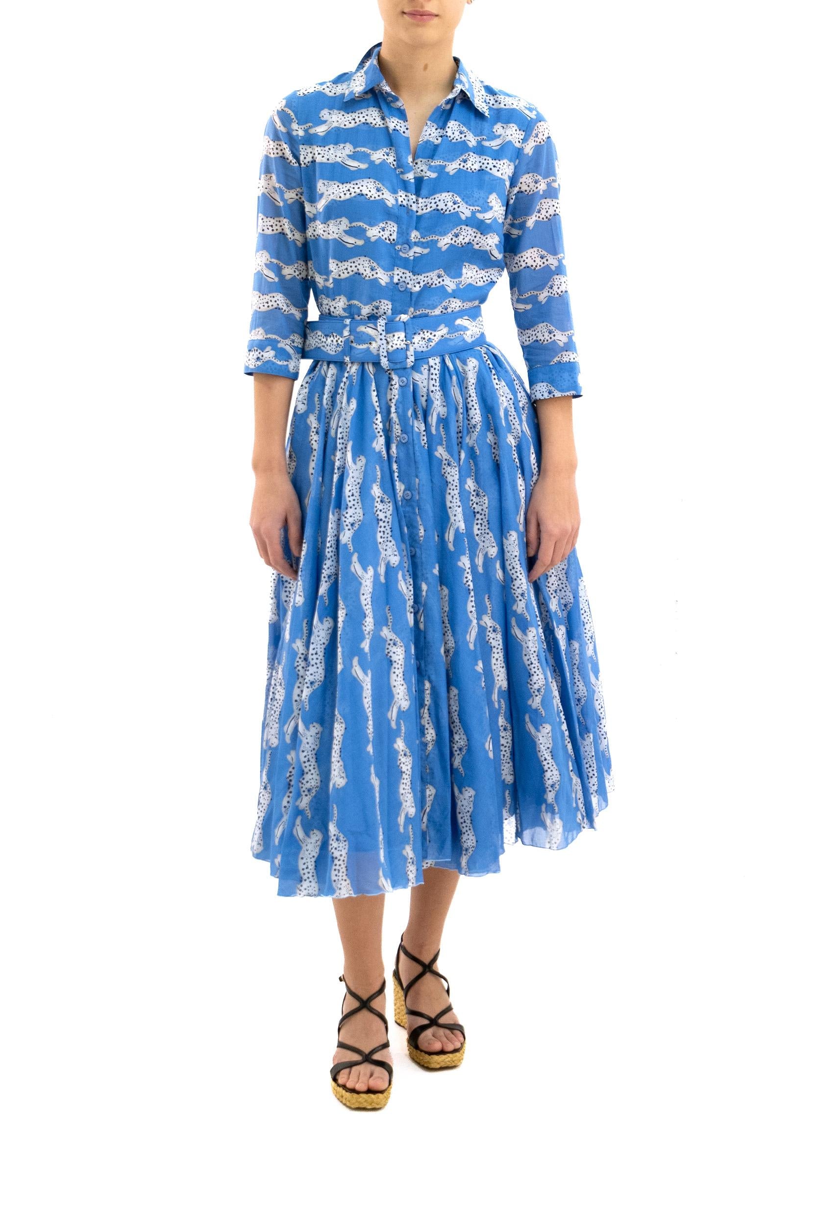 Abito<BR/> ASTER DRESS/TIGER SOFT BLUE S-SUNG