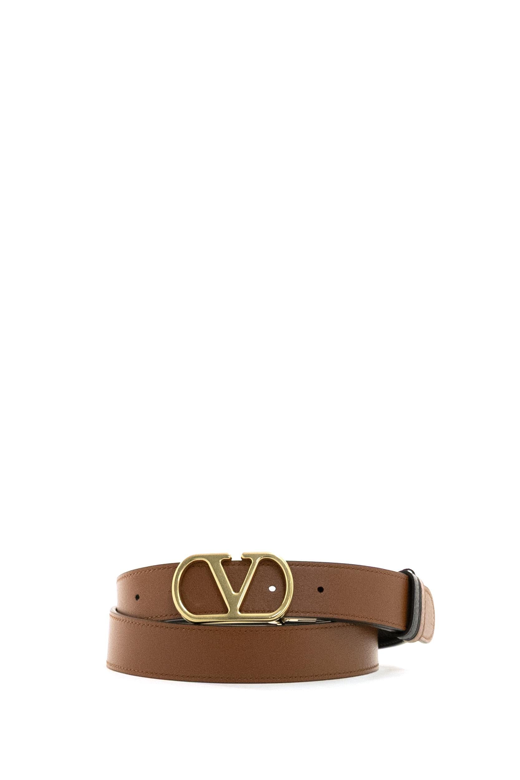Cintura reversibile VLogo Signature in pelle di colore nero<BR/> 9Y2T0SQ3ZDM DRN VALENTINO GARAVANI