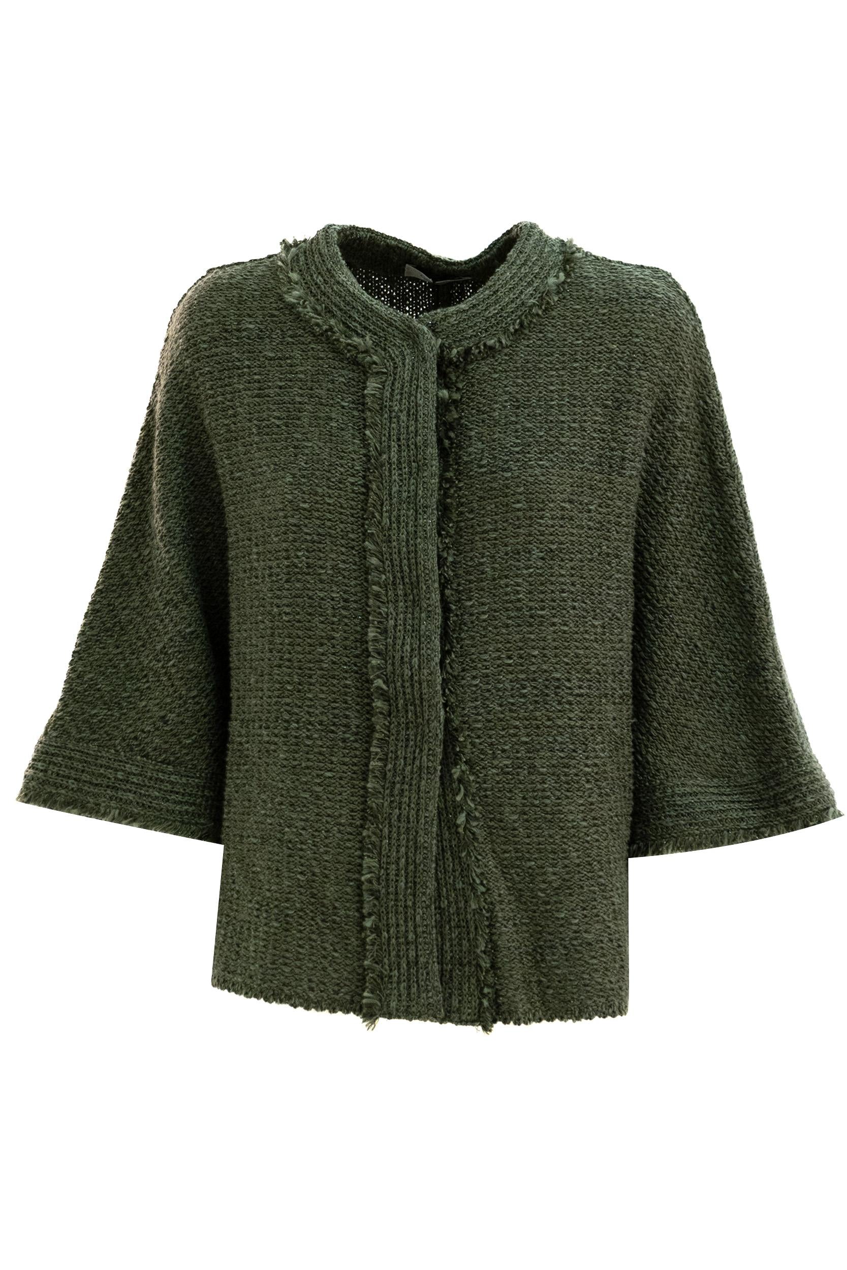 Cardigan<BR/> 7895/00 VERDE CHARLOTT