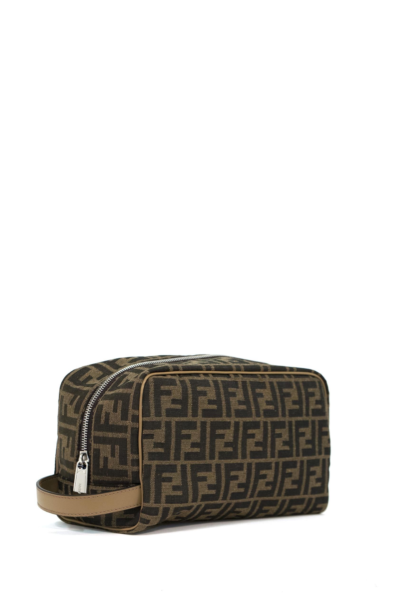 Beauty Case FF in tessuto con motivo FF jacquard 7N0141 ALWK F1HRM FENDI