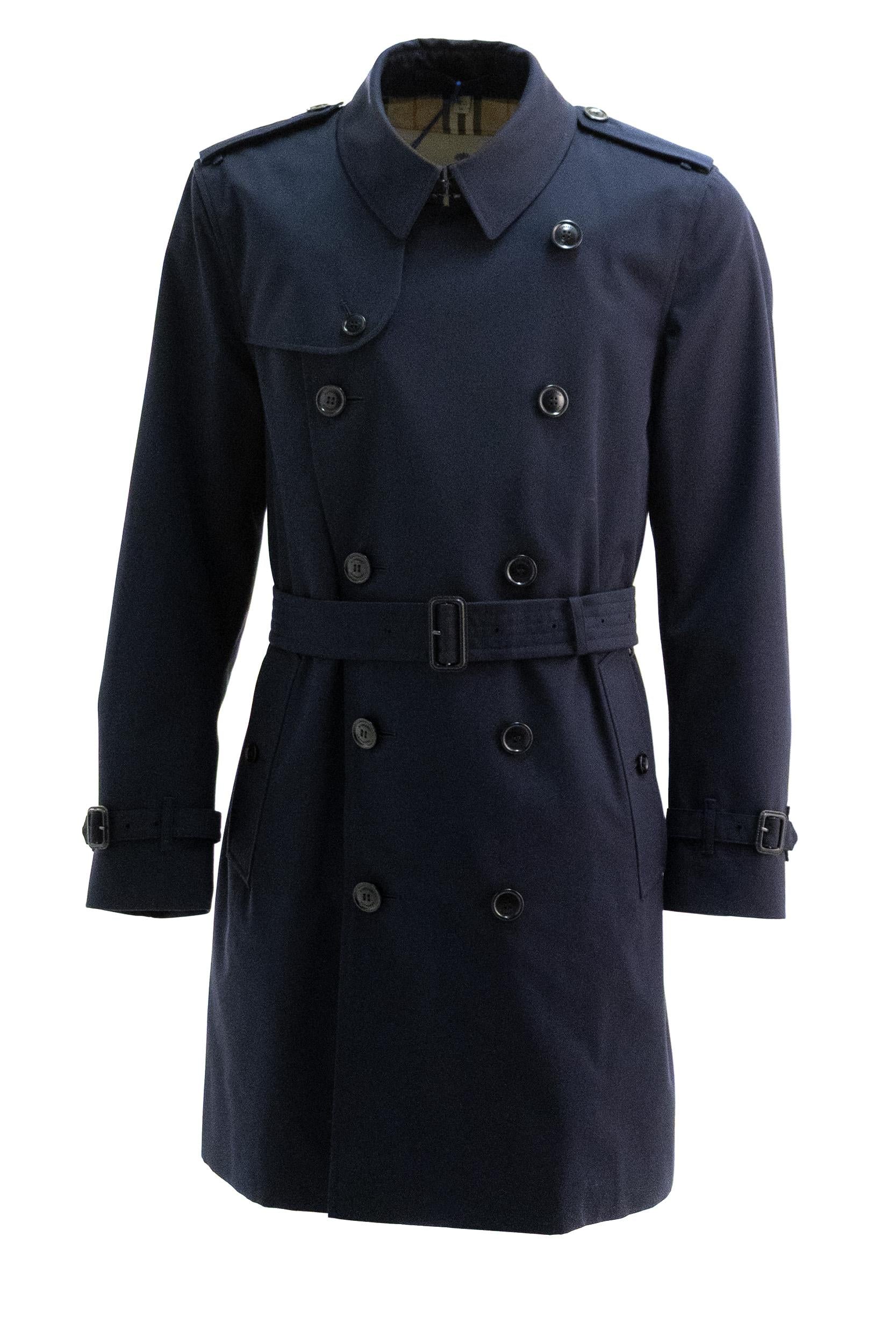 Trench Heritage Kensington in Cotone<BR/> 8117230 COALBLUE BURBERRY