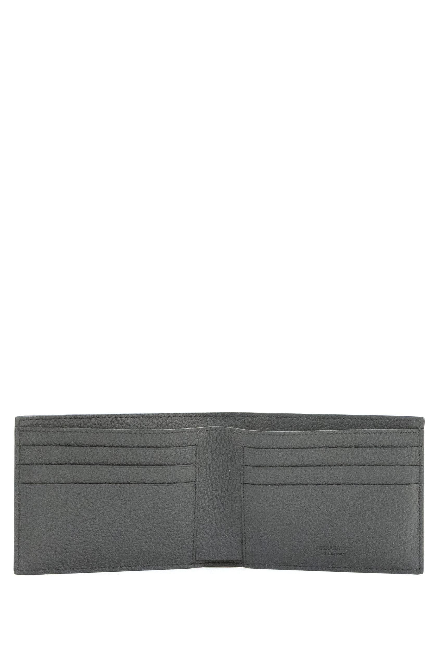 Portafoglio Monogram in Pelle<BR/> 661550 0780328 GRIGIO FERRAGAMO
