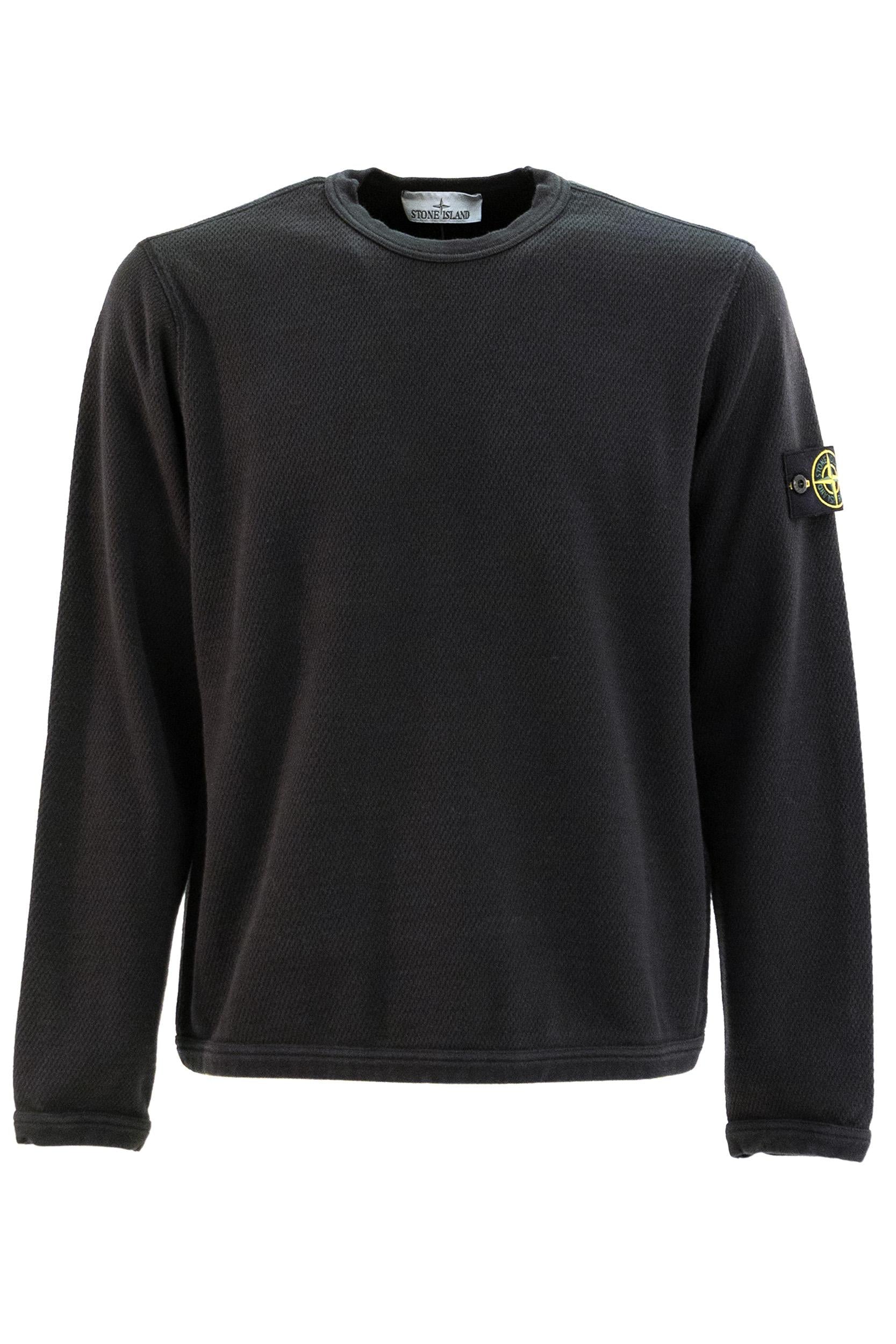 Felpa Girocollo in Cotone<BR/> L1S156100011 S0297 V0029 STONE ISLAND
