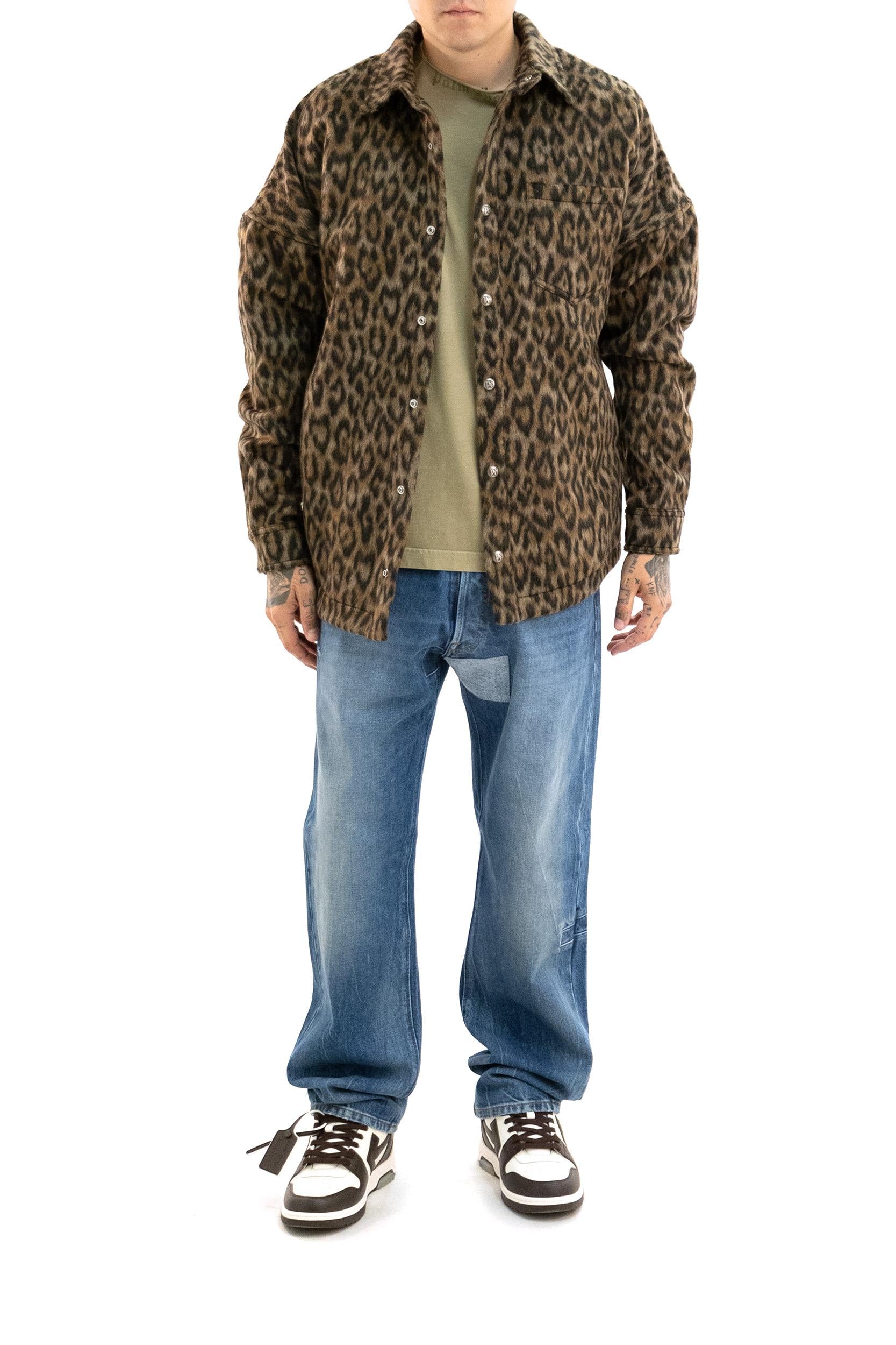 Giacca-camicia <BR/> PMES002F25FAB001 6003 PALM ANGELS