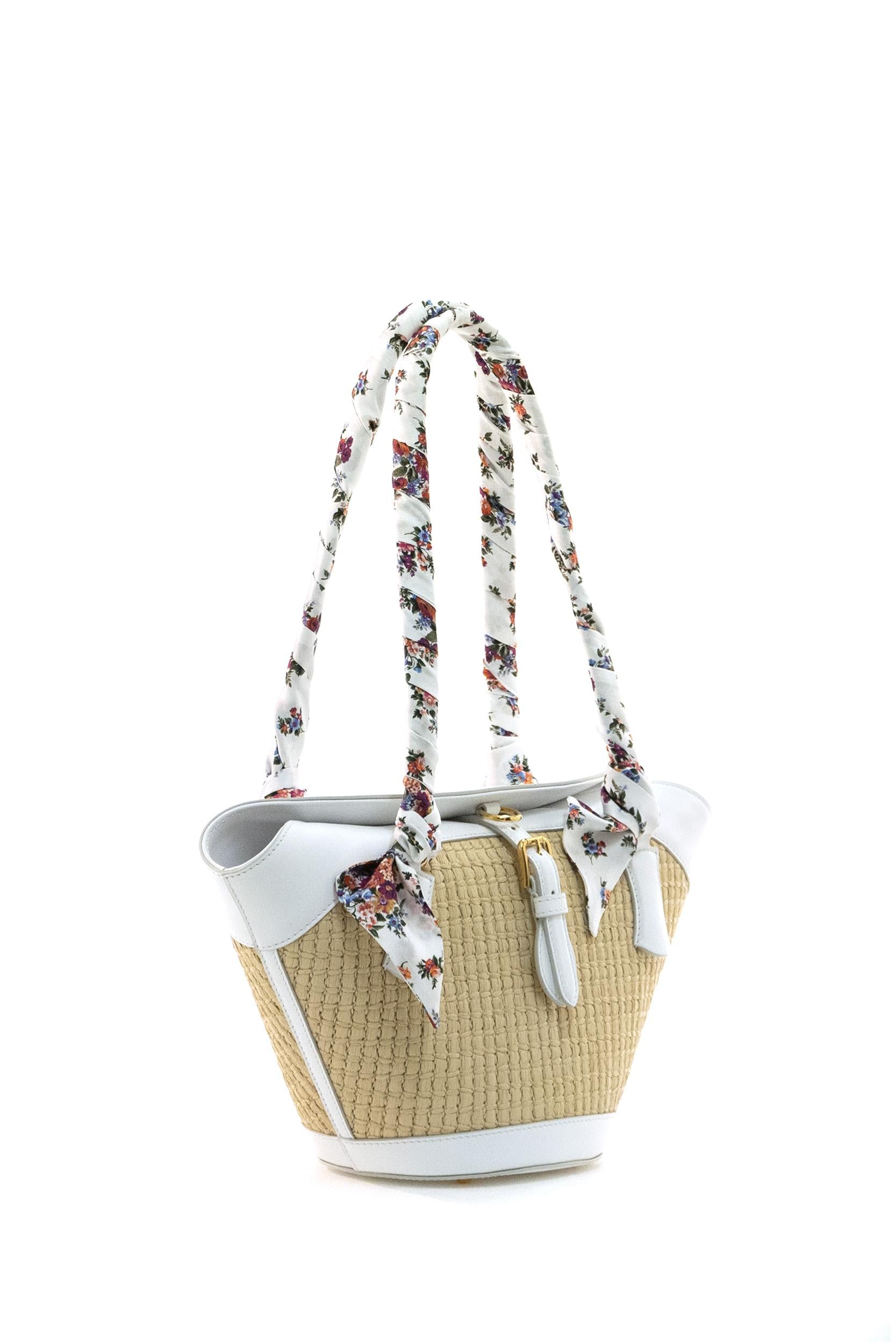 Borsa Coffa Capri in Rafia<BR/> BB7815 A0067 89343 DOLCE & GABBANA