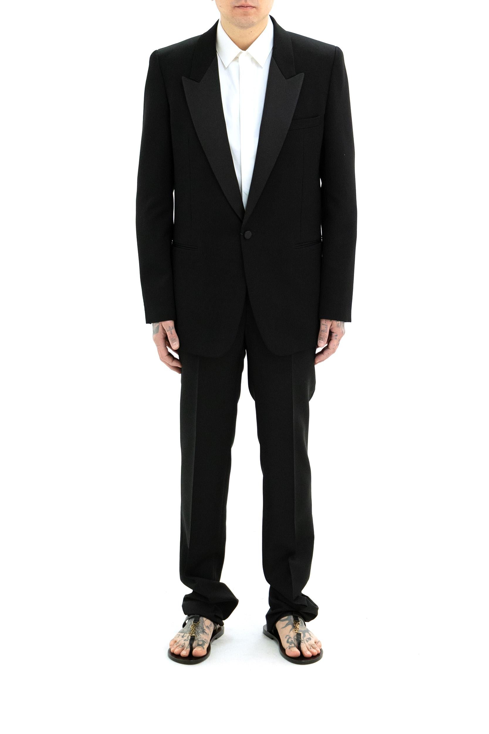 Giacca Smoking<BR/> 820004 Y7E63 1000 SAINT LAURENT