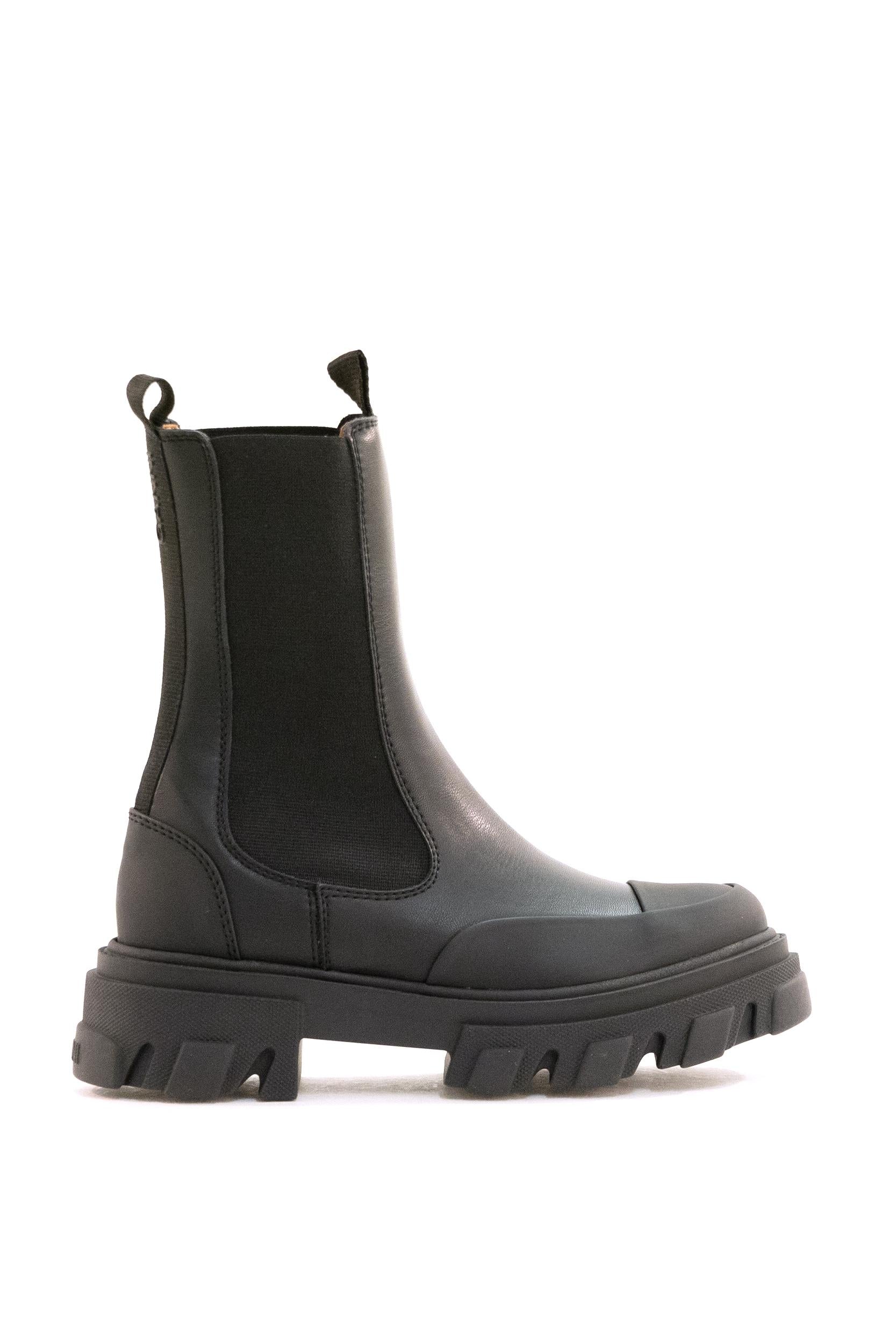 Stivali Chelsea Pelle Riciclata Nero S3238 099 GANNI