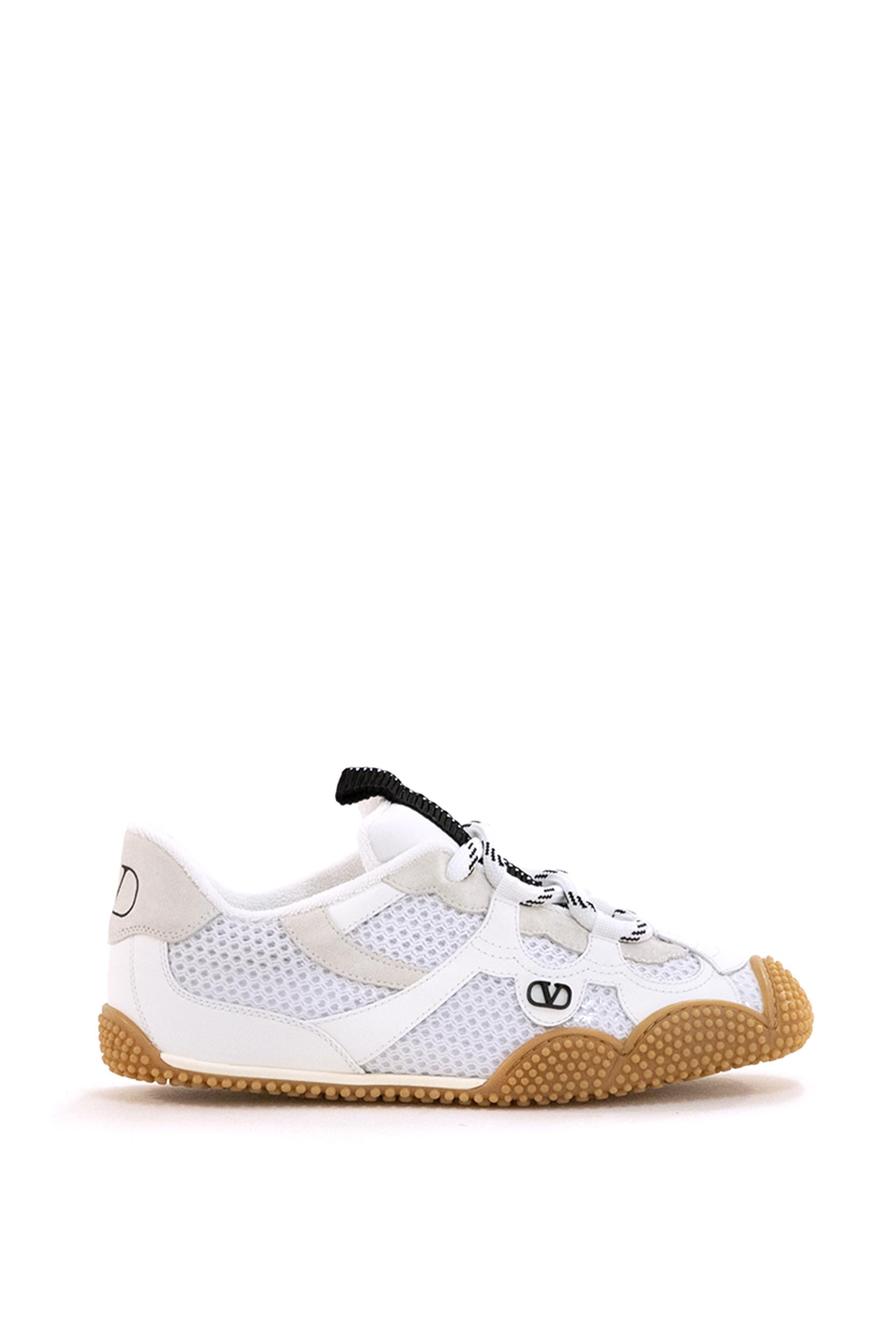 Sneaker Amphibia in Vitello Gommato e Crosta<BR/> 8W2s0NB8SDV 9NX VALENTINO GARAVANI