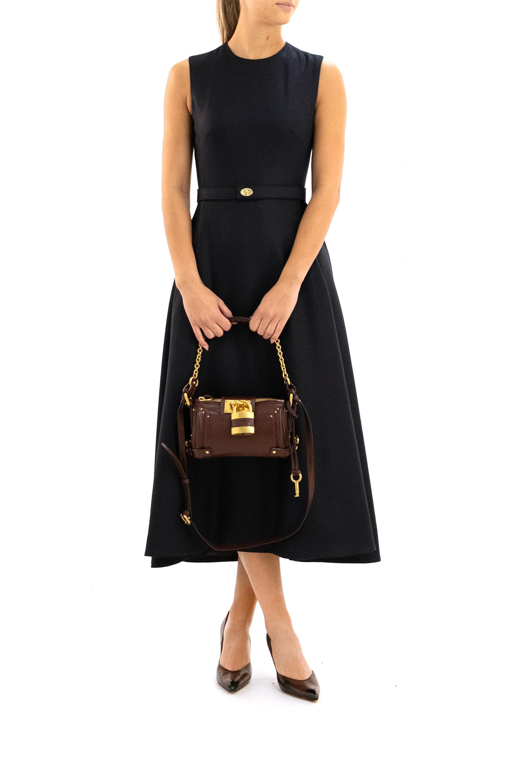 Abito in lana Check color blu<BR/> 8115995 TARMAC PEWTER BURBERRY