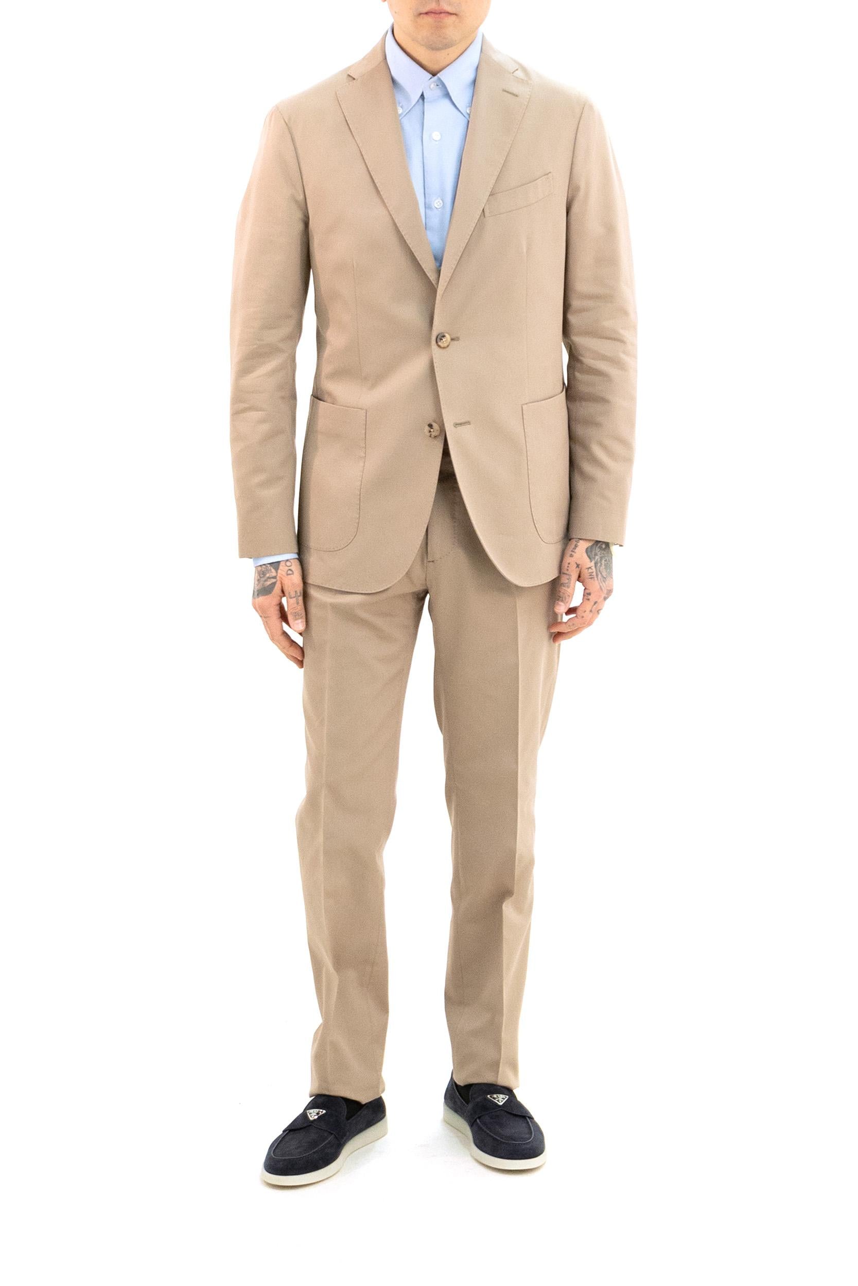 Abito in cotone di colore beige<BR/> N13C2E SB6113 0270 BOGLIOLI