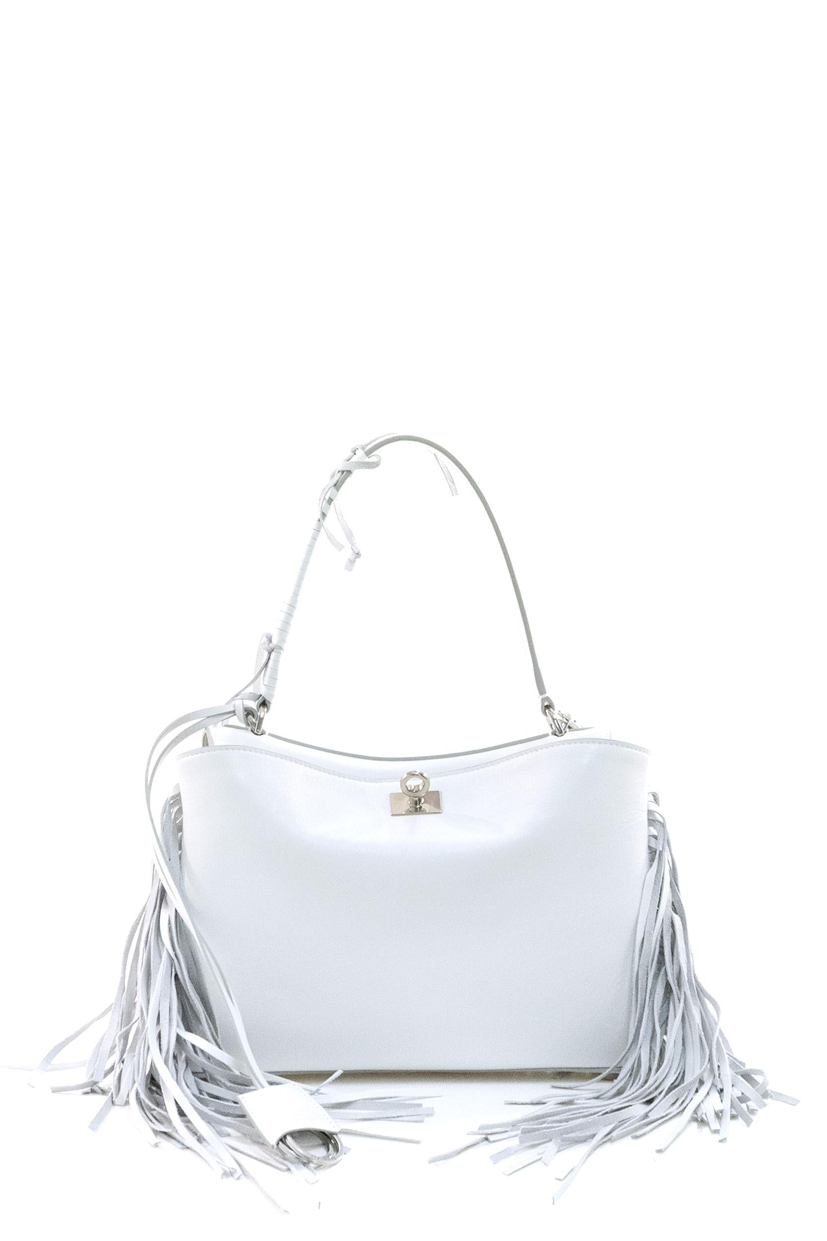 Borsa Rodeo Piccola in Pelle con Frange<BR/> 789779 2AB9O 9181 BALENCIAGA