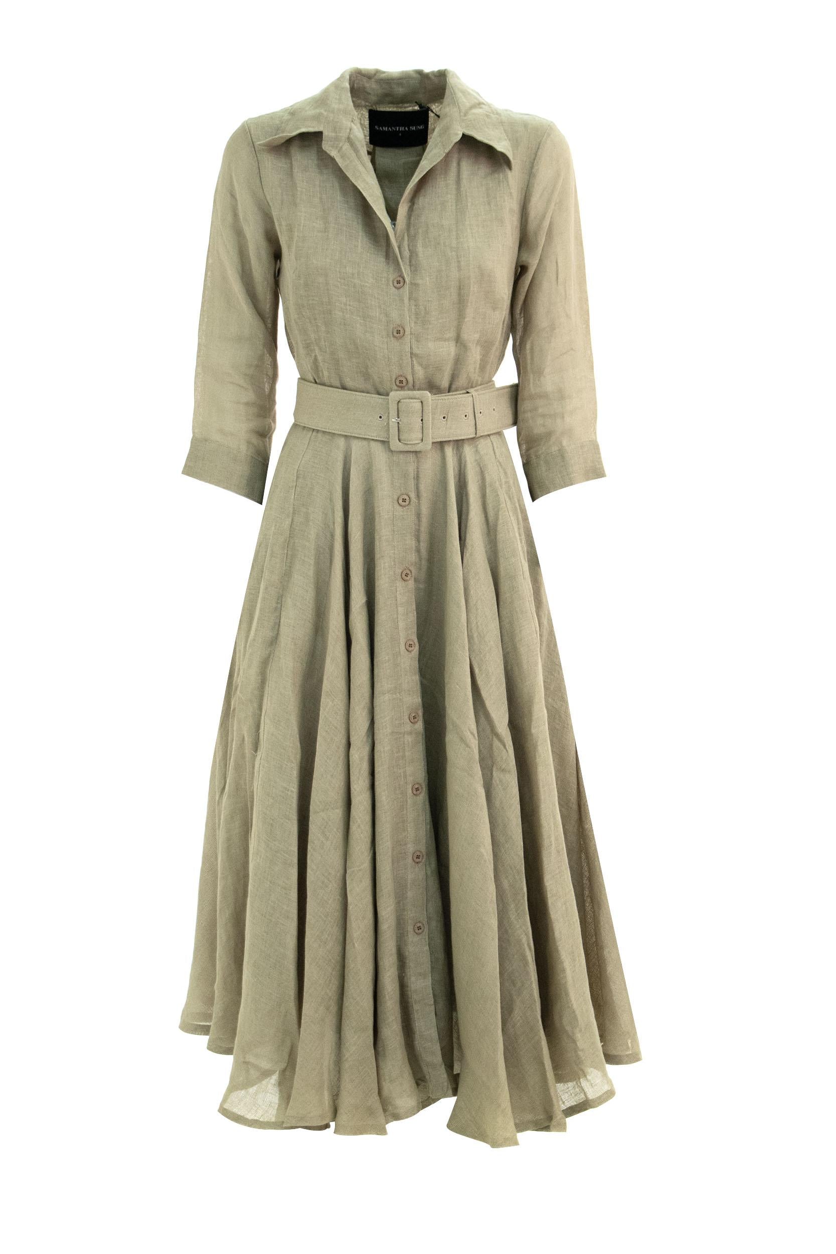 Abito<BR/> ASTER DRESS KHAKI S-SUNG