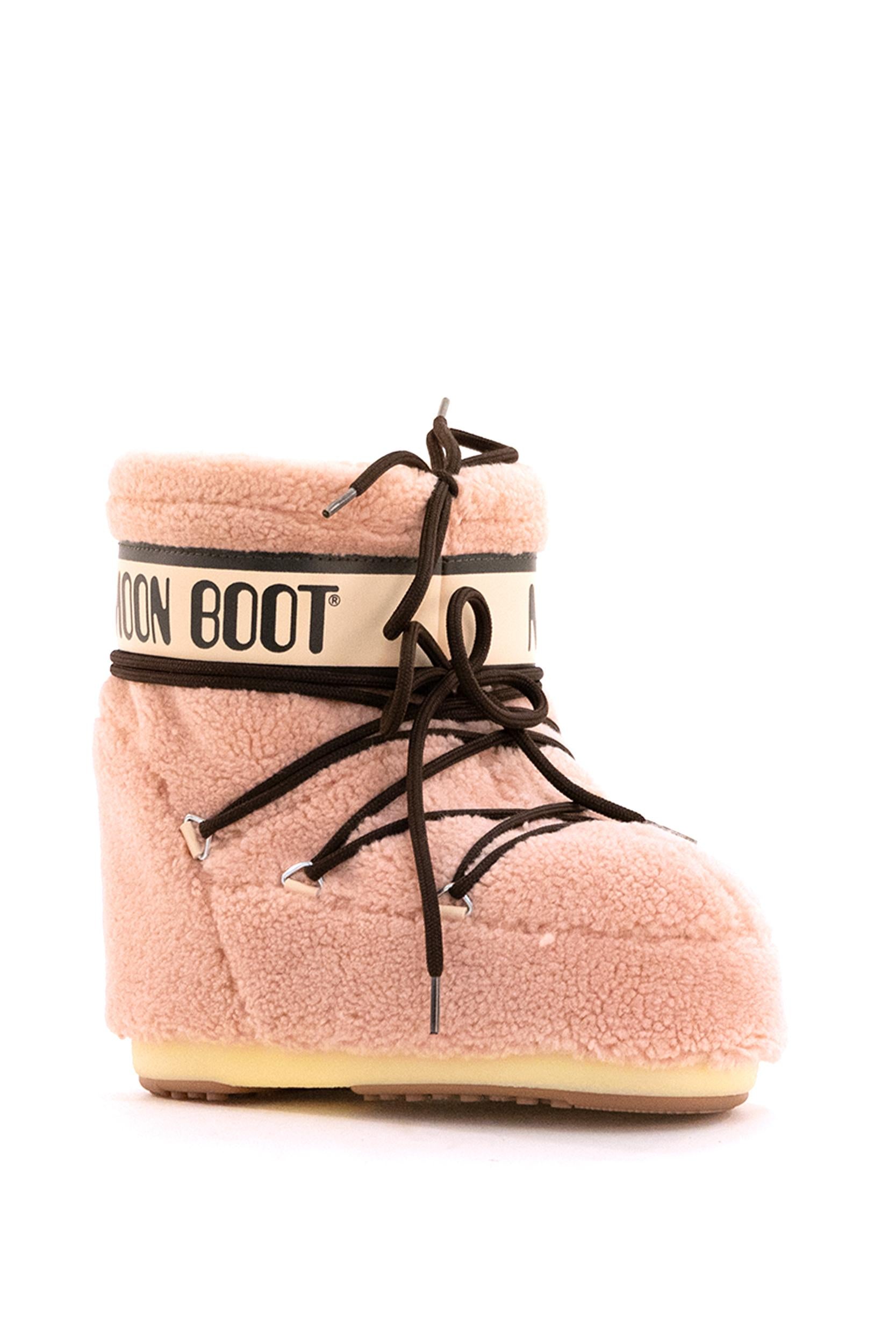 Icon Low rosa in tessuto Teddy<BR/> 80D1409700 J001 MOON BOOT