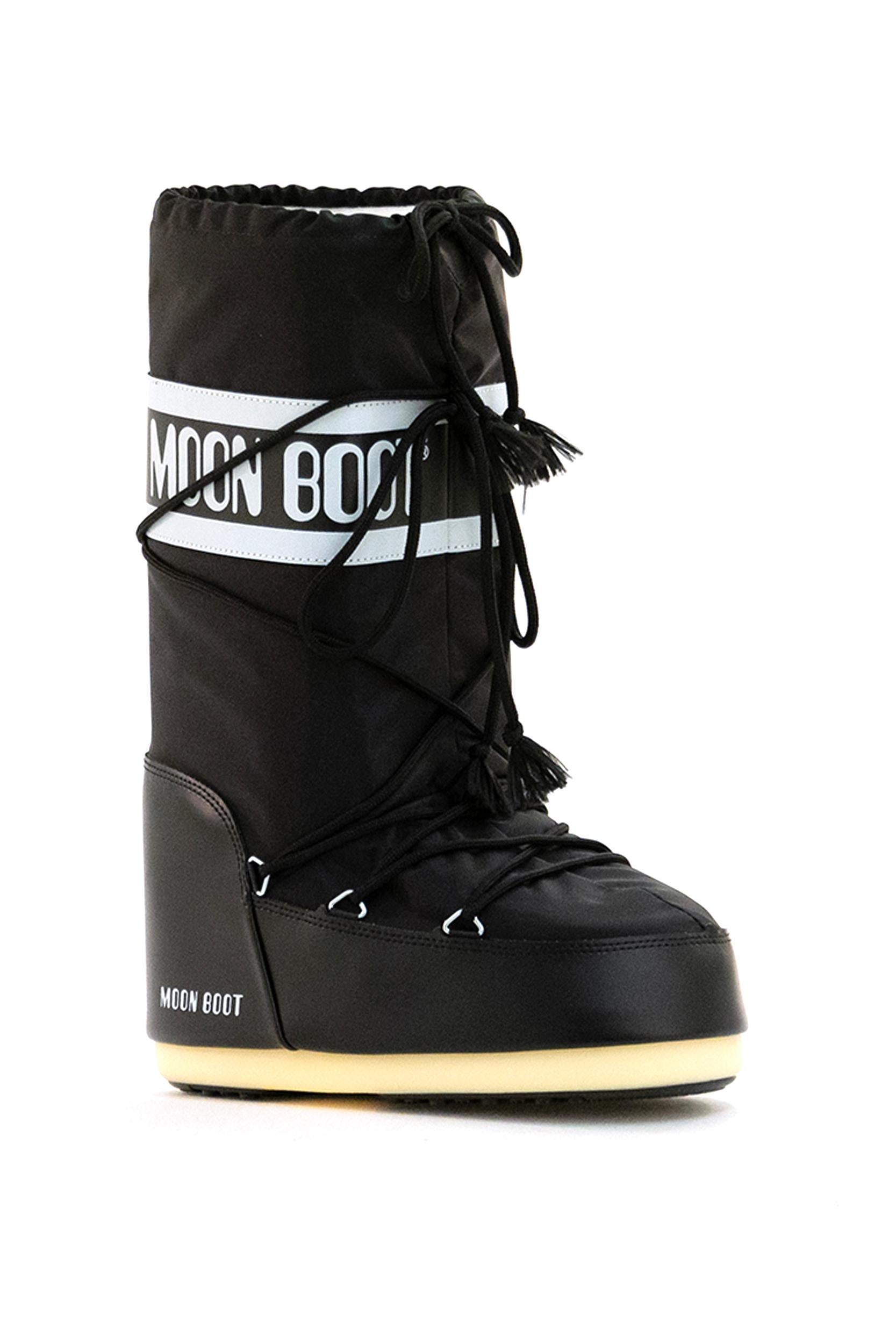 Stivali da neve Moon Boot Icon in nylon color nero<BR/> 80D1400440 N001 MOON BOOT