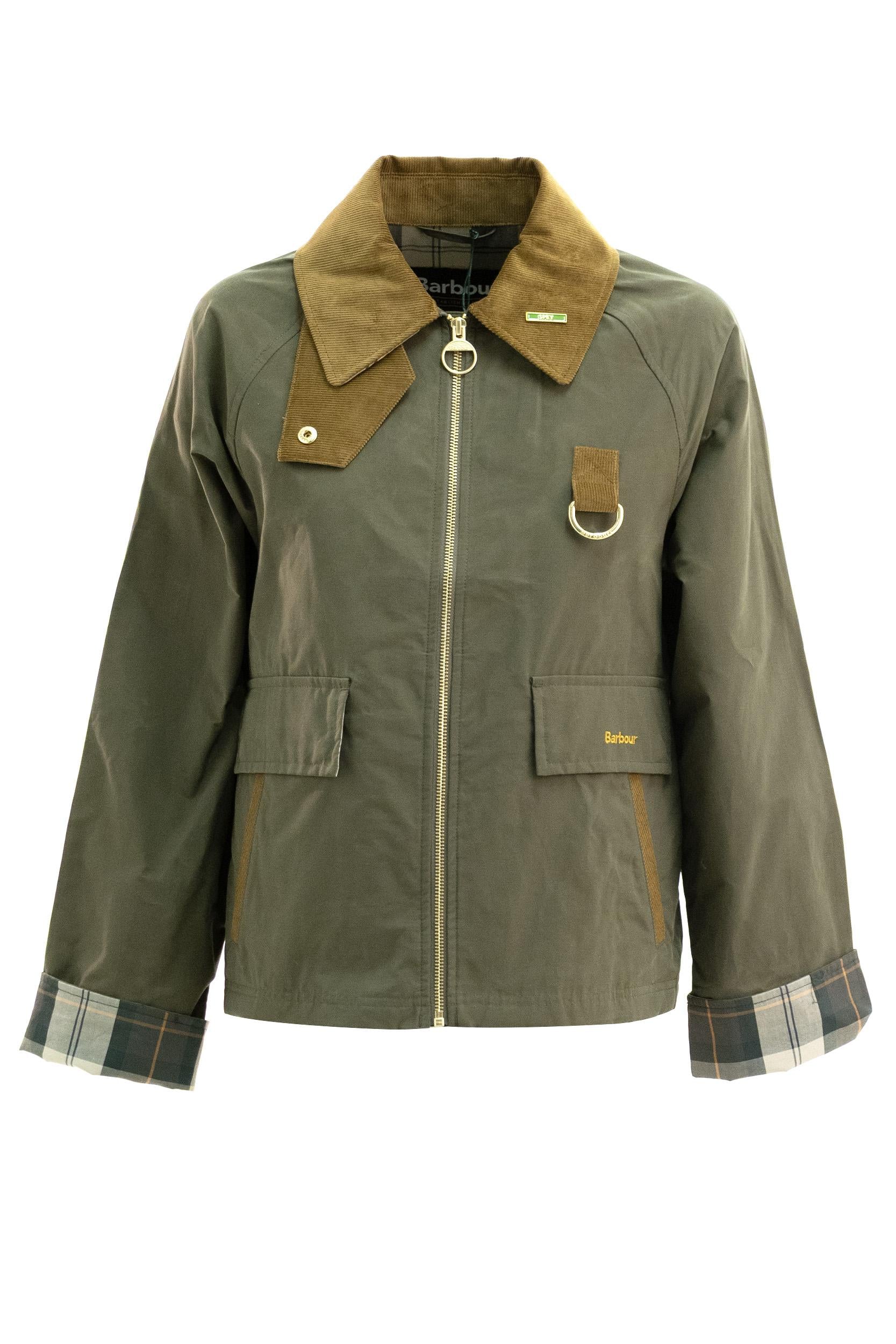 Giacca Antipioggia Spey Icons in Cotone Cerato<BR/> LSP0311 LSP OL72 BARBOUR