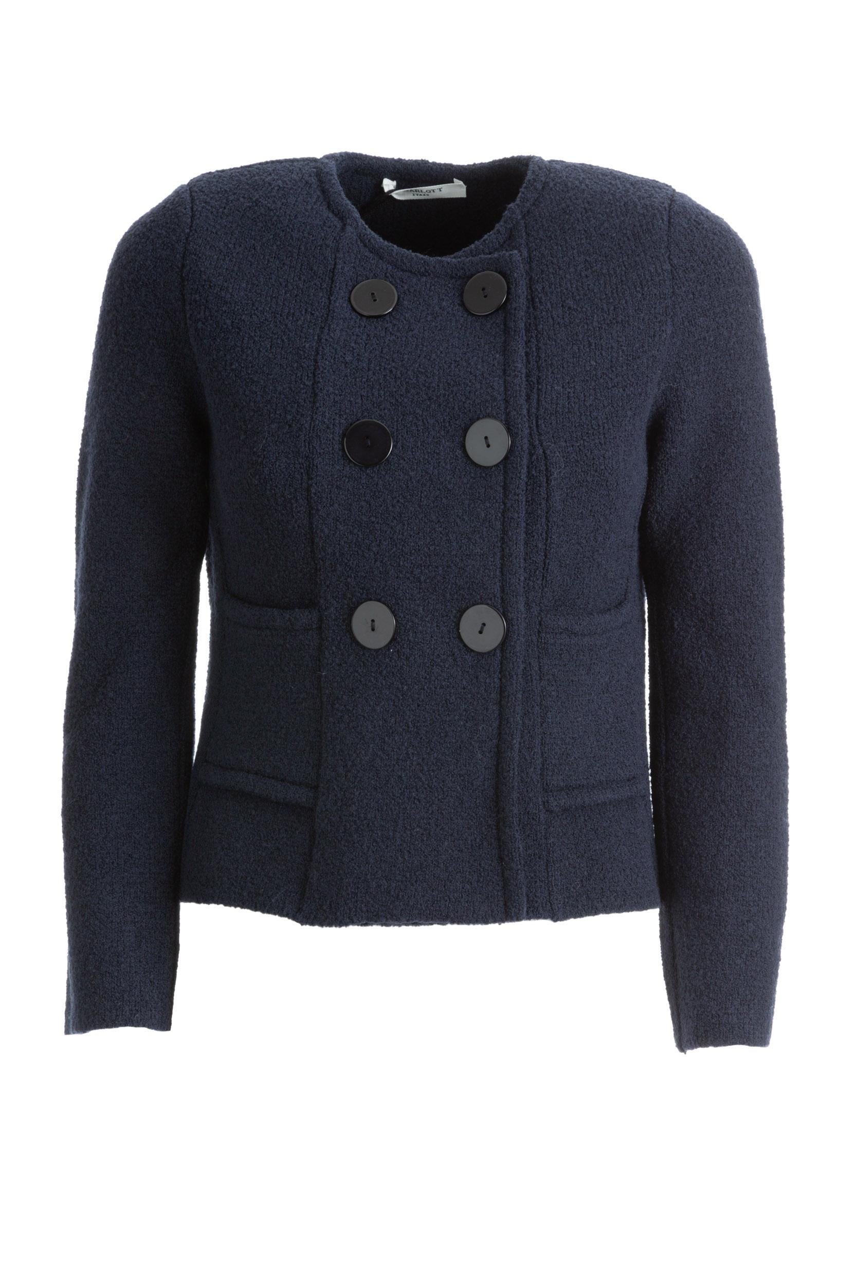 Cardigan<BR/> 6636/00 BLU CHARLOTT