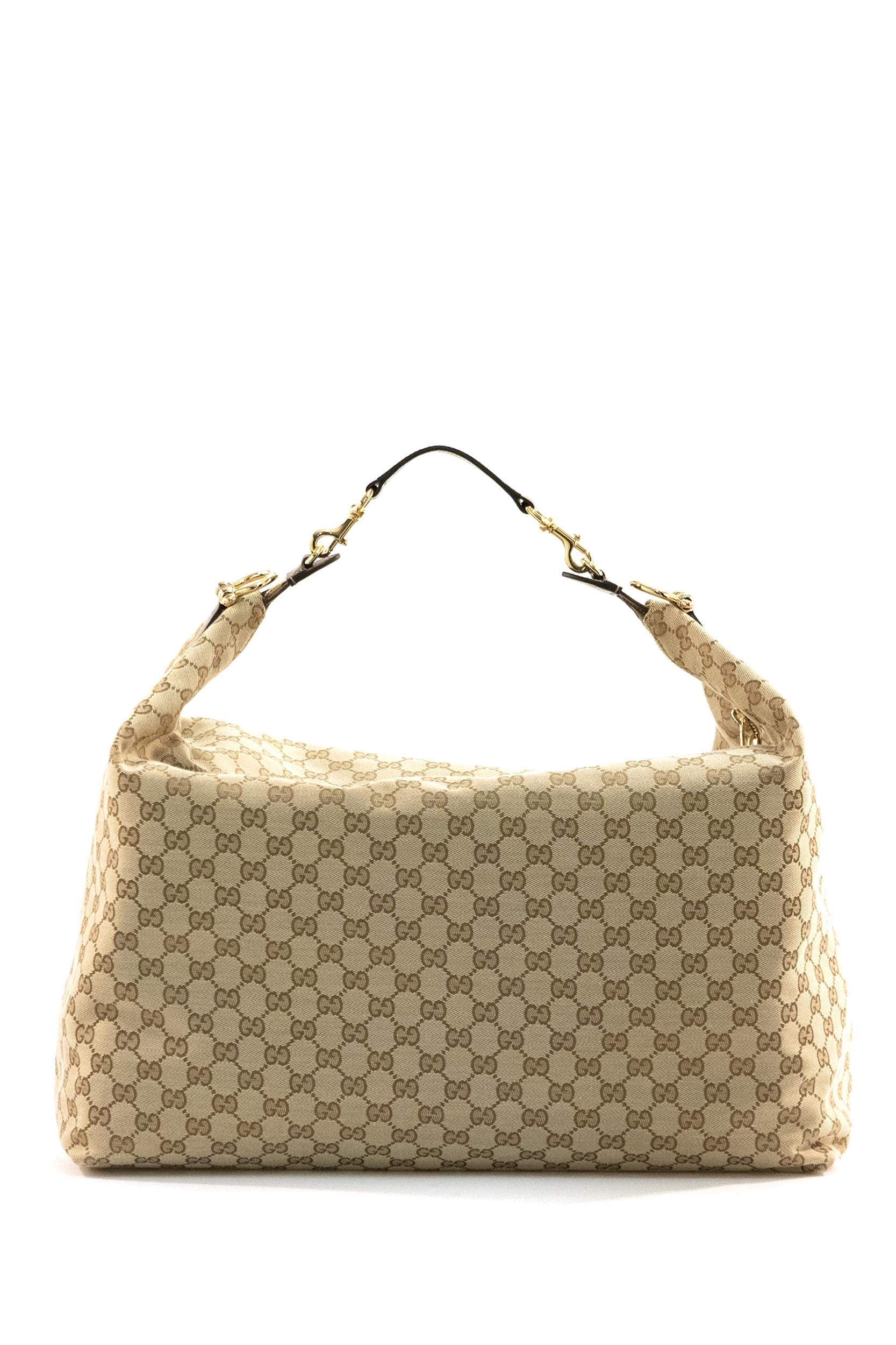 Borsa Brera in tela GG sabbia e marrone scuro<BR/> 864485 FAFV9 9653 GUCCI