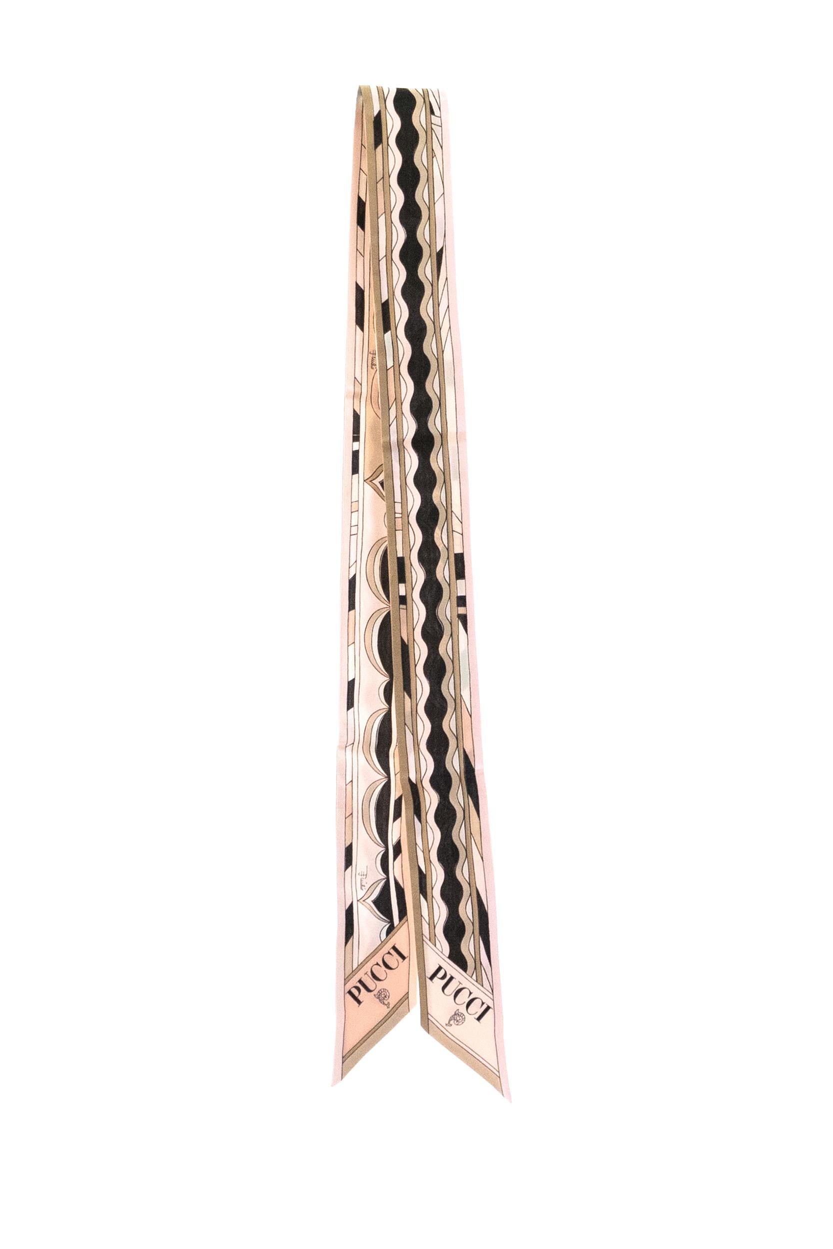 Foulard in seta con mix di stampe di colore rosa<BR/> 6HGB22 6HC05 1 EMILIO PUCCI