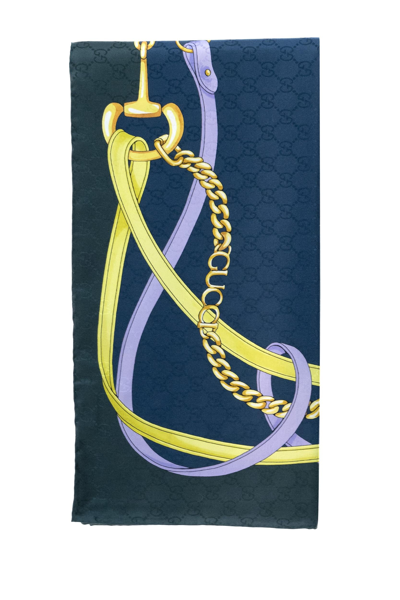 Carré in Jaquard di Seta GG<BR/> 830246 3G009 4166 GUCCI