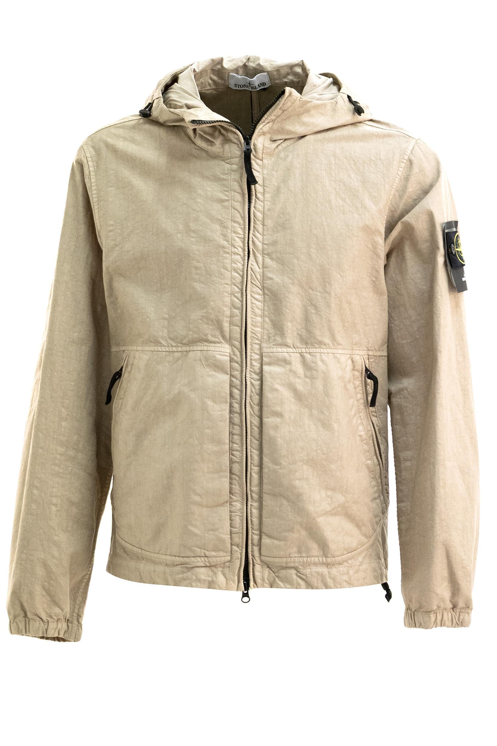 Giacca con Cappuccio in Nylon Panama<BR/> L1S154100053 S0069 V009A STONE ISLAND