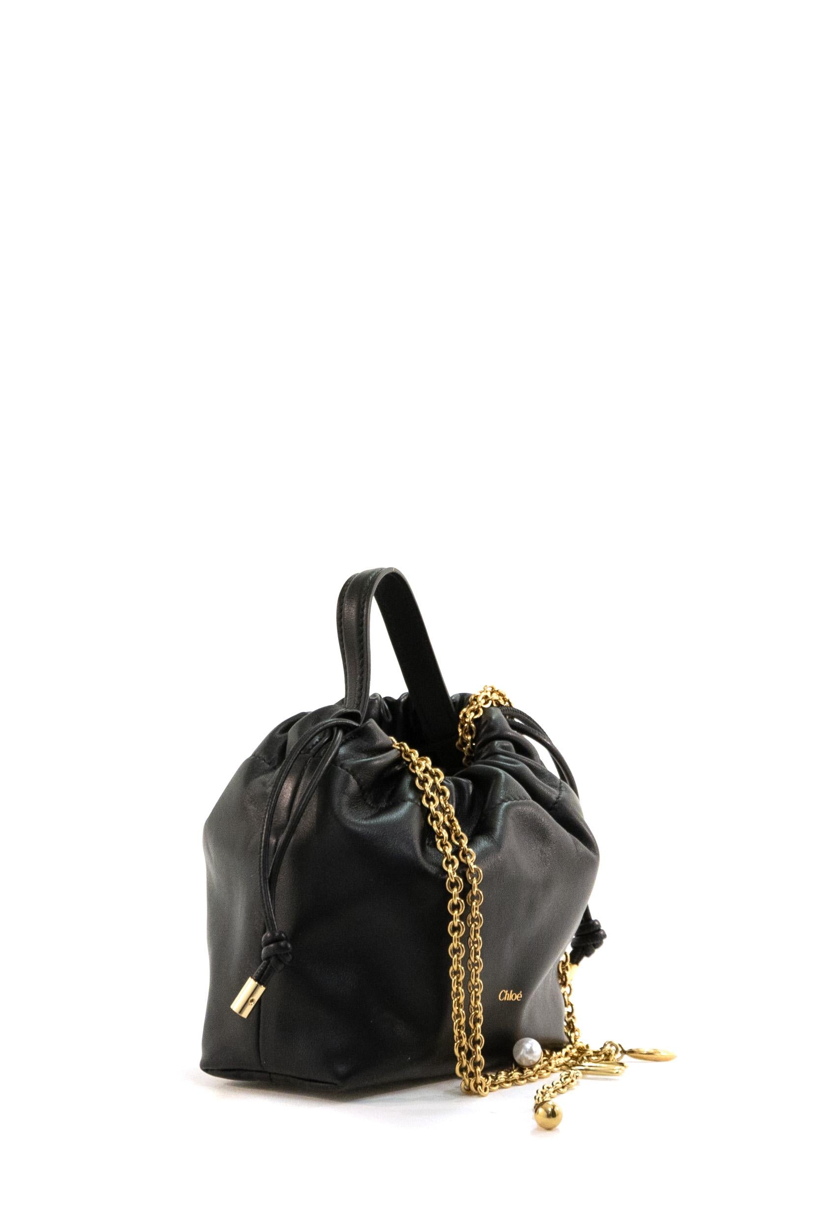 Borsa Chloé Icons in nappa color nero<BR/> 26SP126R12 001 CHLOE'
