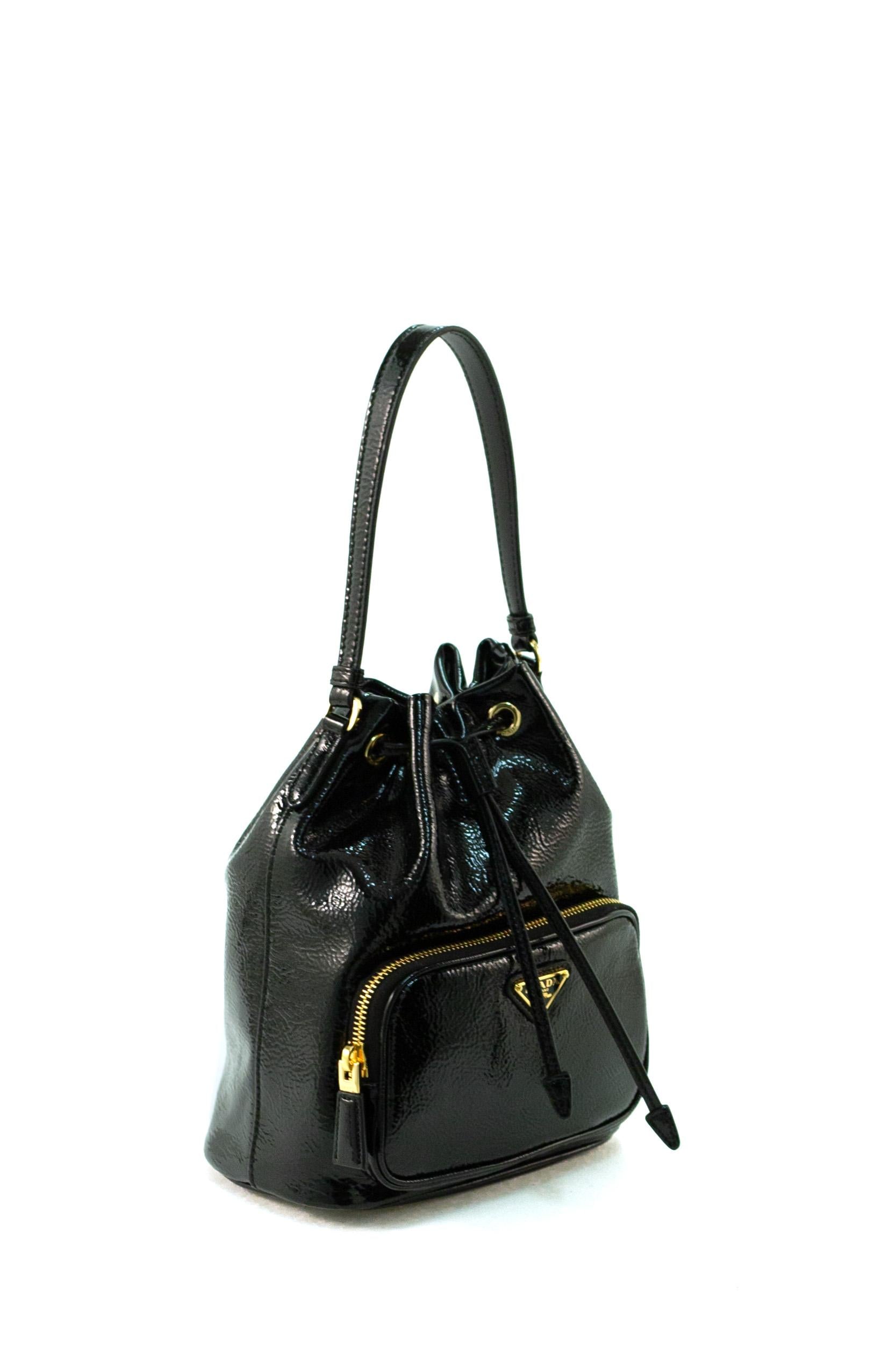 Borsa a secchiello<BR/> 1BH038 V UOM 2DNT F0002 PRADA