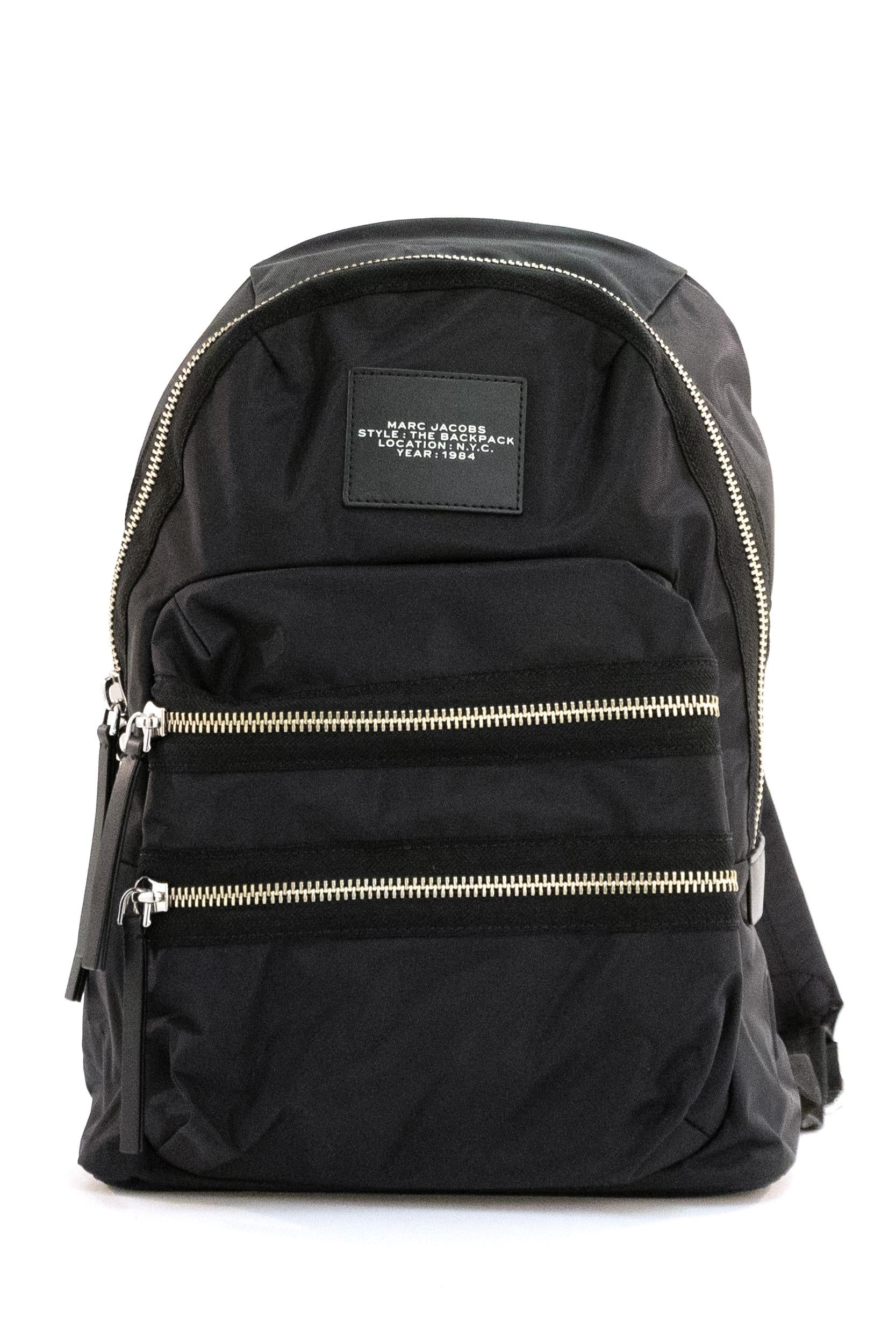 Zaino The Biker in nylon di colore nero <BR/> 2F3HBP028H02 001 MARC JACOBS