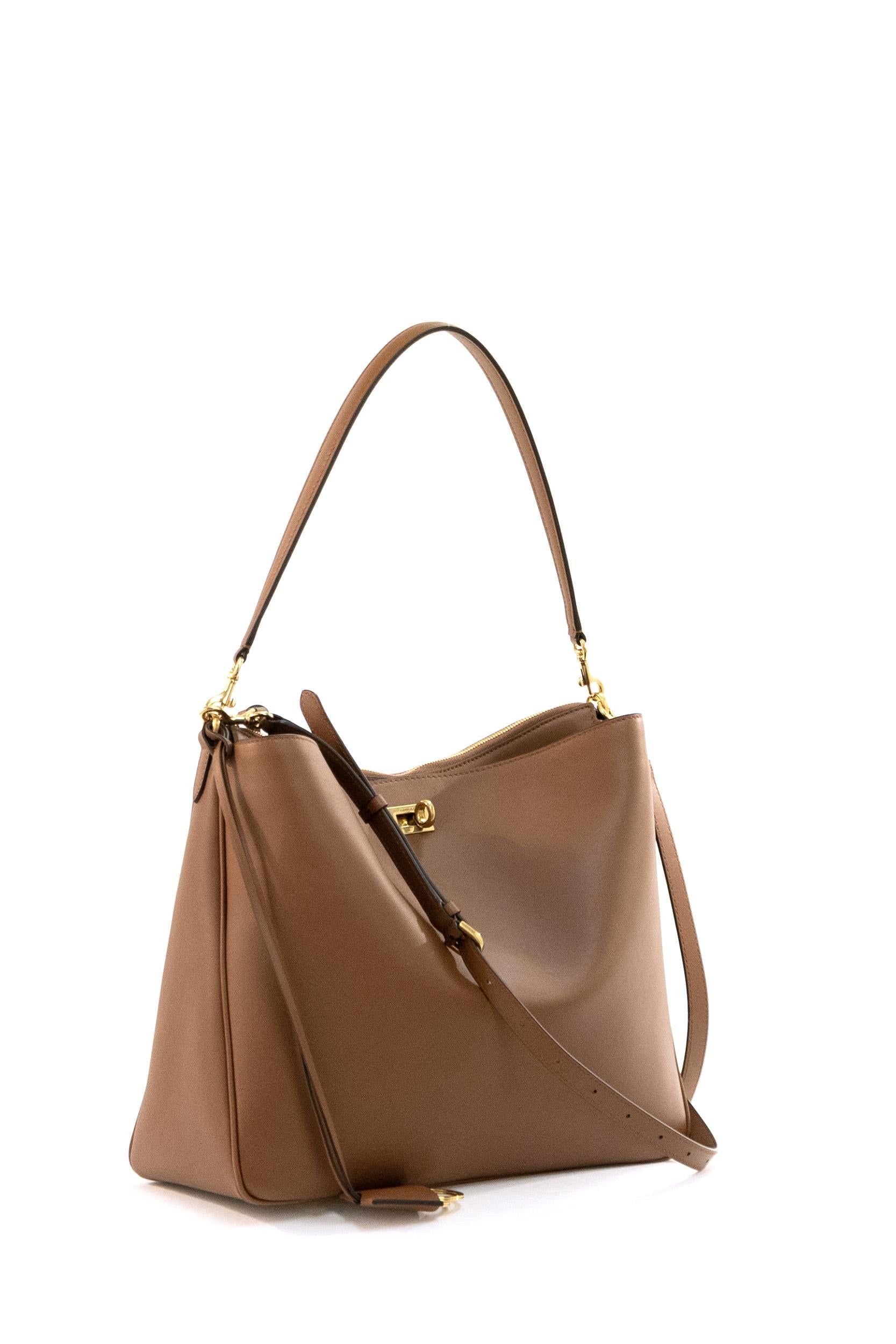 Borsa Rodeo Hobo in pelle di colore marrone<BR/> 854356 2AA4V 2237 BALENCIAGA