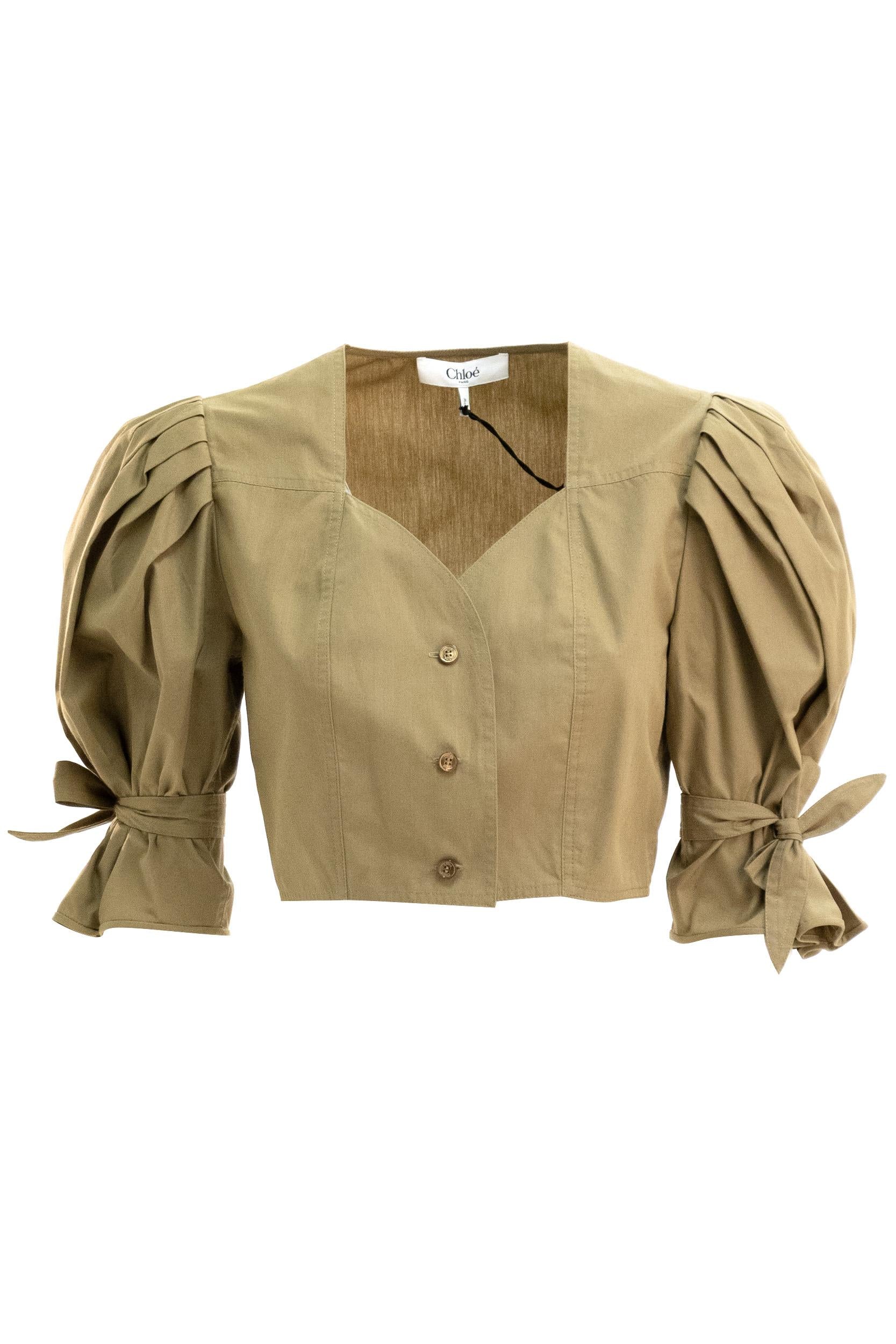 Top in Popeline di Cotone<BR/> 26UHT30141 3B6 CHLOE'