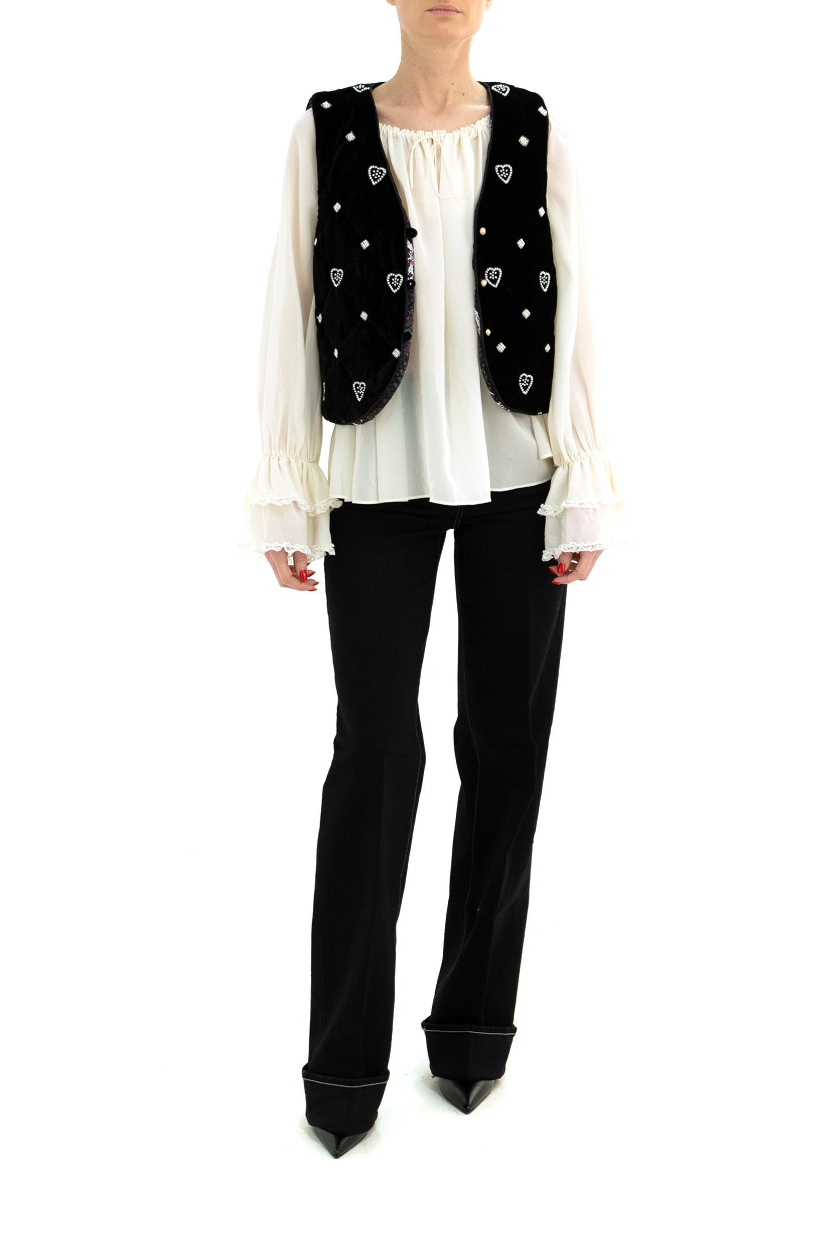 Gilet<BR/> GIGI GILET VELVET BLACK MUZUNGU SISTERS