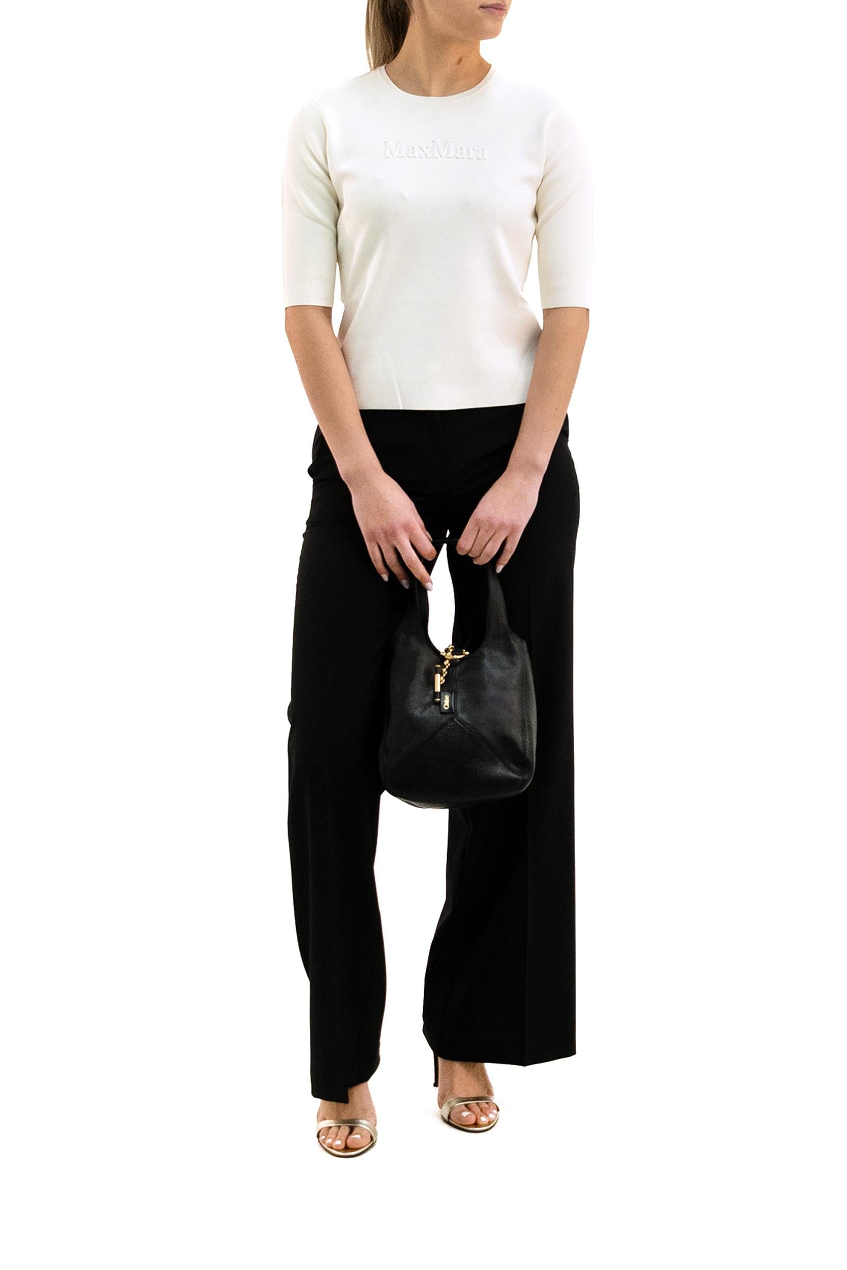 Pullover in jersey color avorio<BR/> MXPAUSTERO 001 MAX MARA