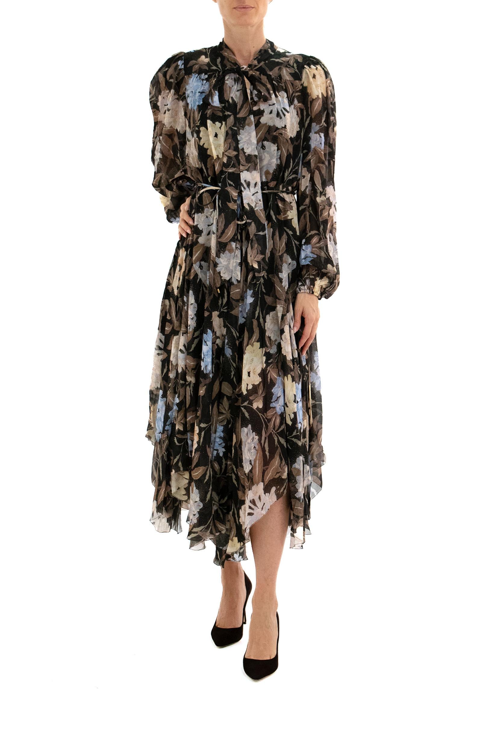 Abito a Fazzoletto<BR/> 0831DF242 BLACK INCA ZIMMERMANN