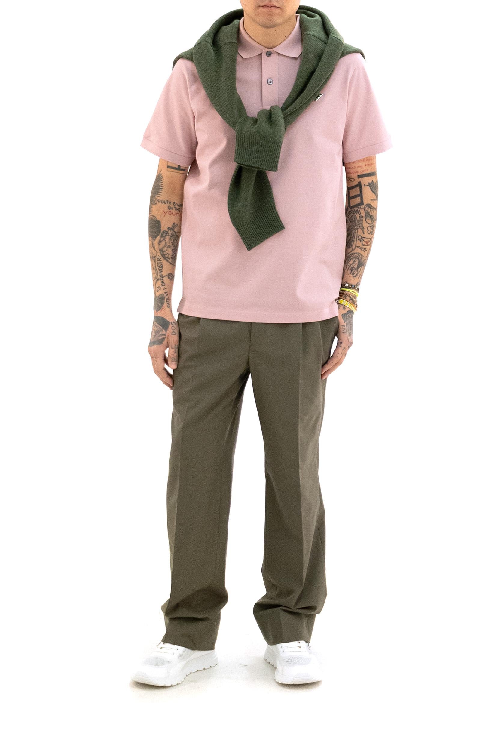 Pantaloni in lana color verde selva<BR/> UP0379 S OOO 18WV F0414 PRADA