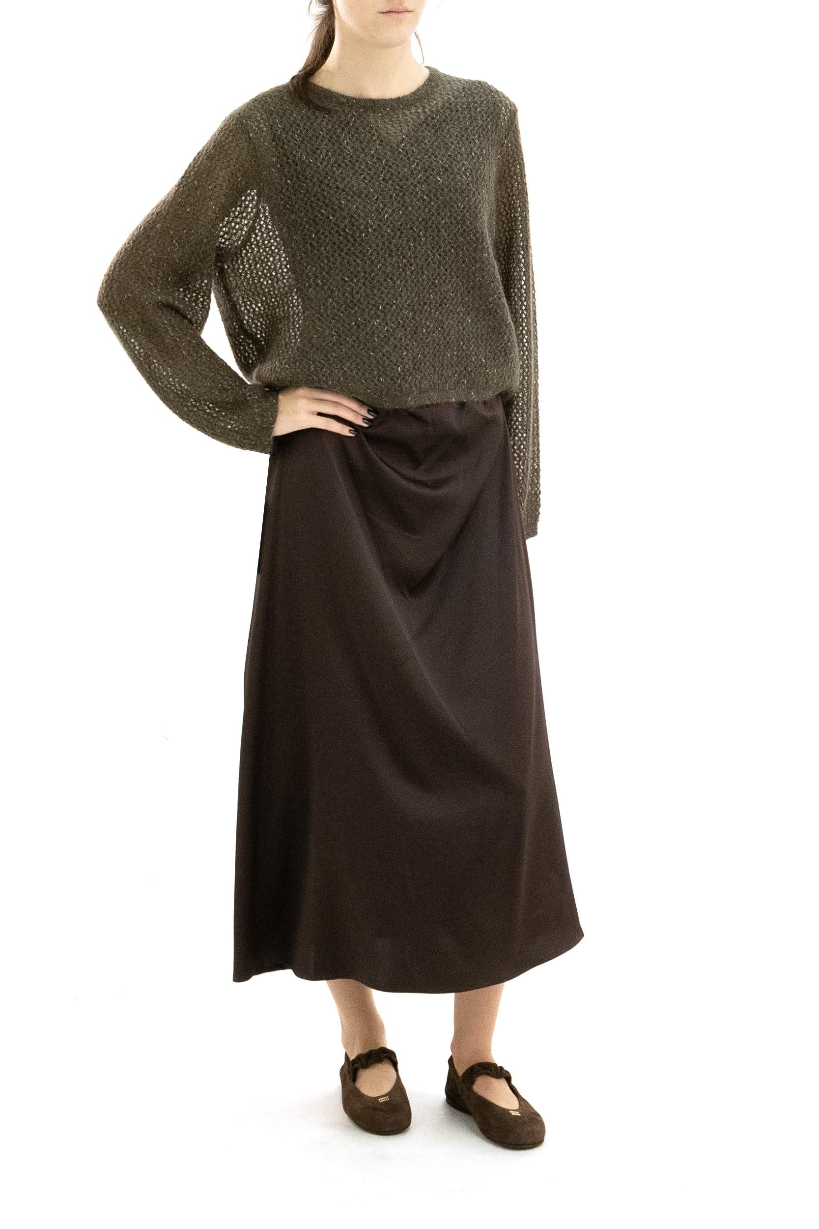 Pullover in maglia di mohair color verde oliva<BR/> 290P18092001 CYPRESS RALPH LAUREN