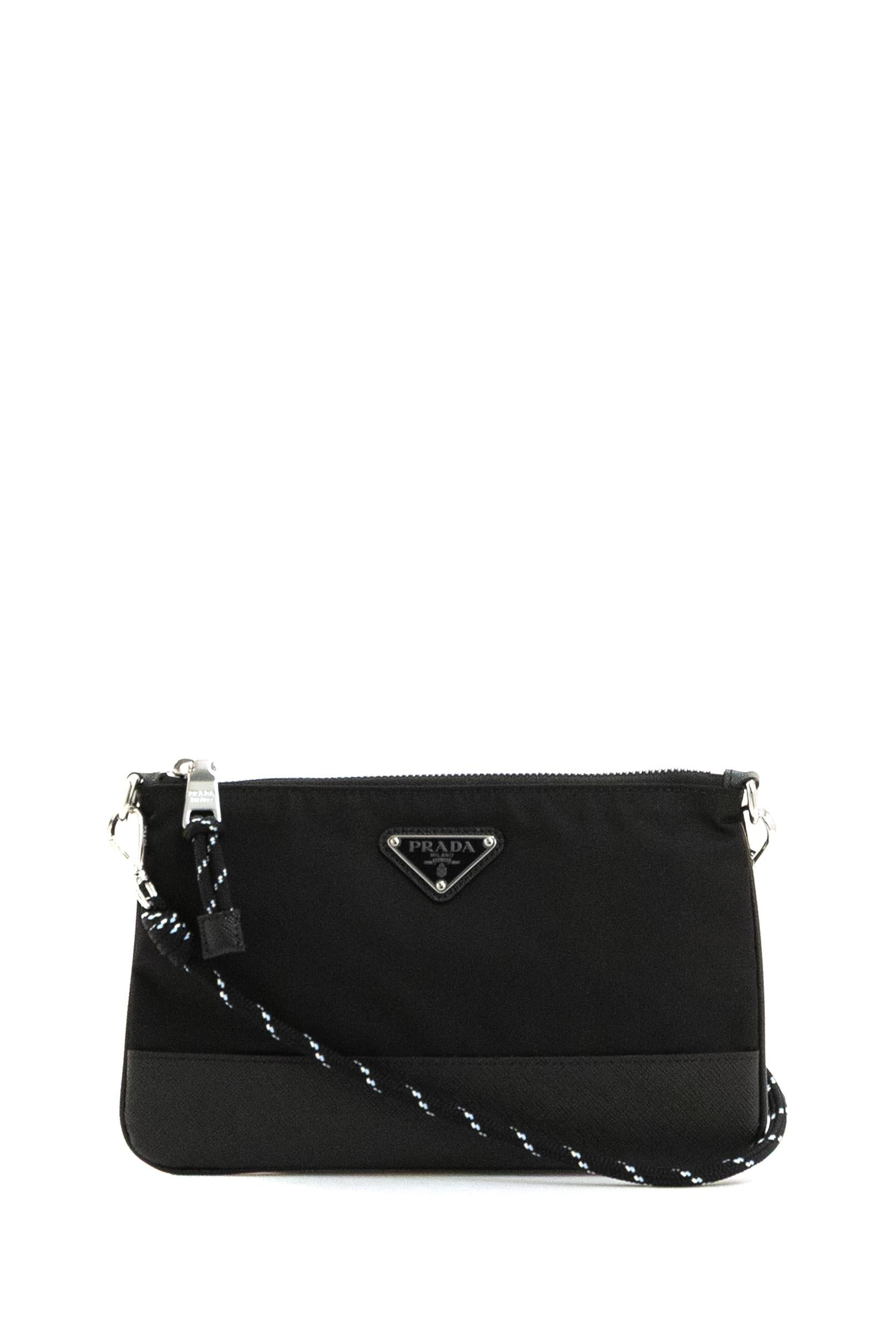 Porta smartphone Speedrock in Re-Nylon di colore nero<BR/> 2ZT073 2DMH F0002 PRADA