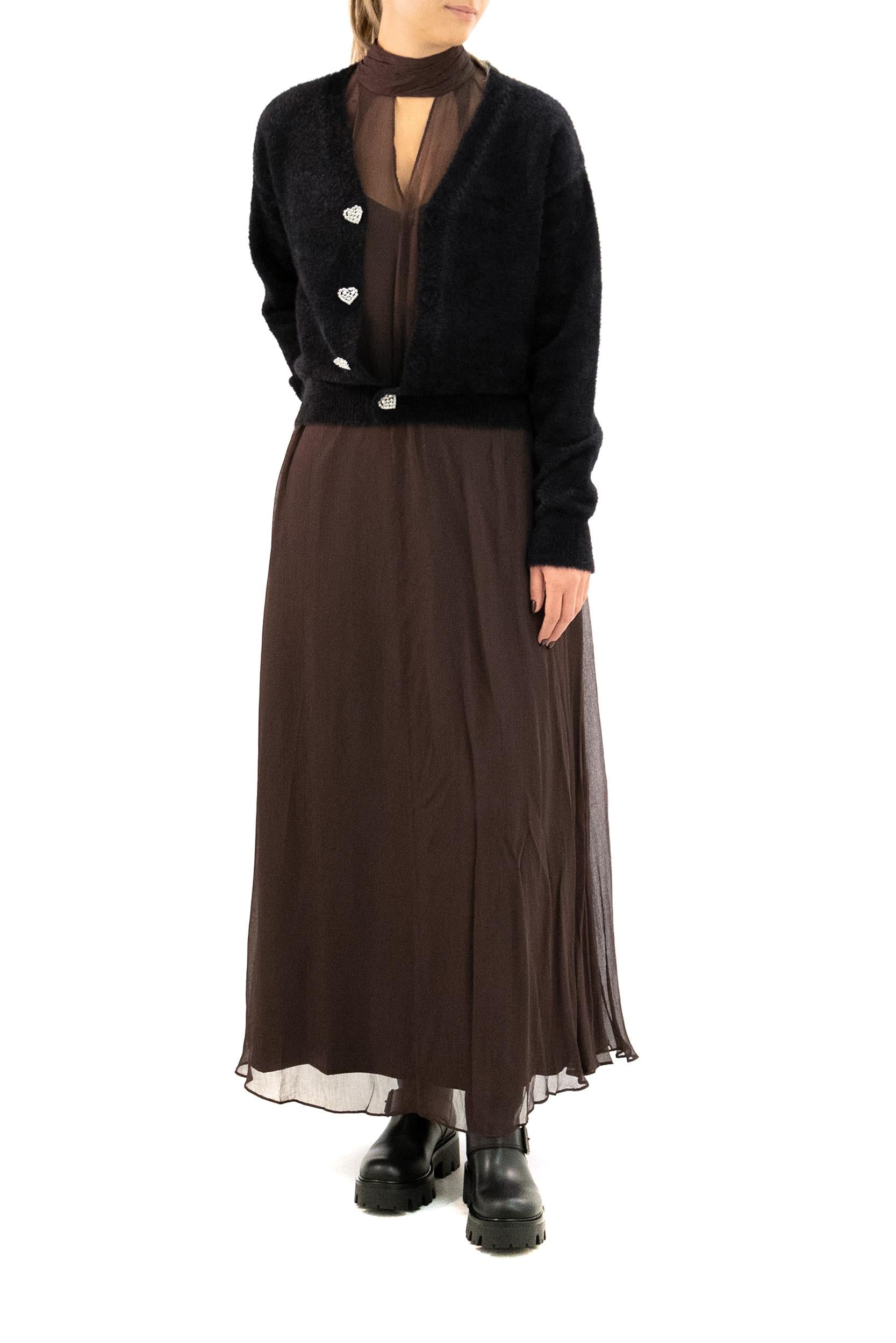 Cardigan di colore nero <BR/> 849501 T6244 1000 BALENCIAGA