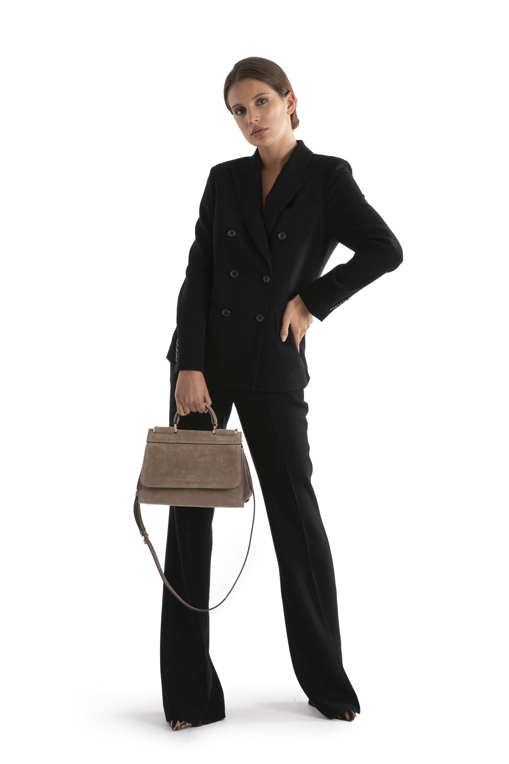 Giacca doppiopetto con tasche<BR/> 19WBDG2004 TP114 N8 BRAGWETTE