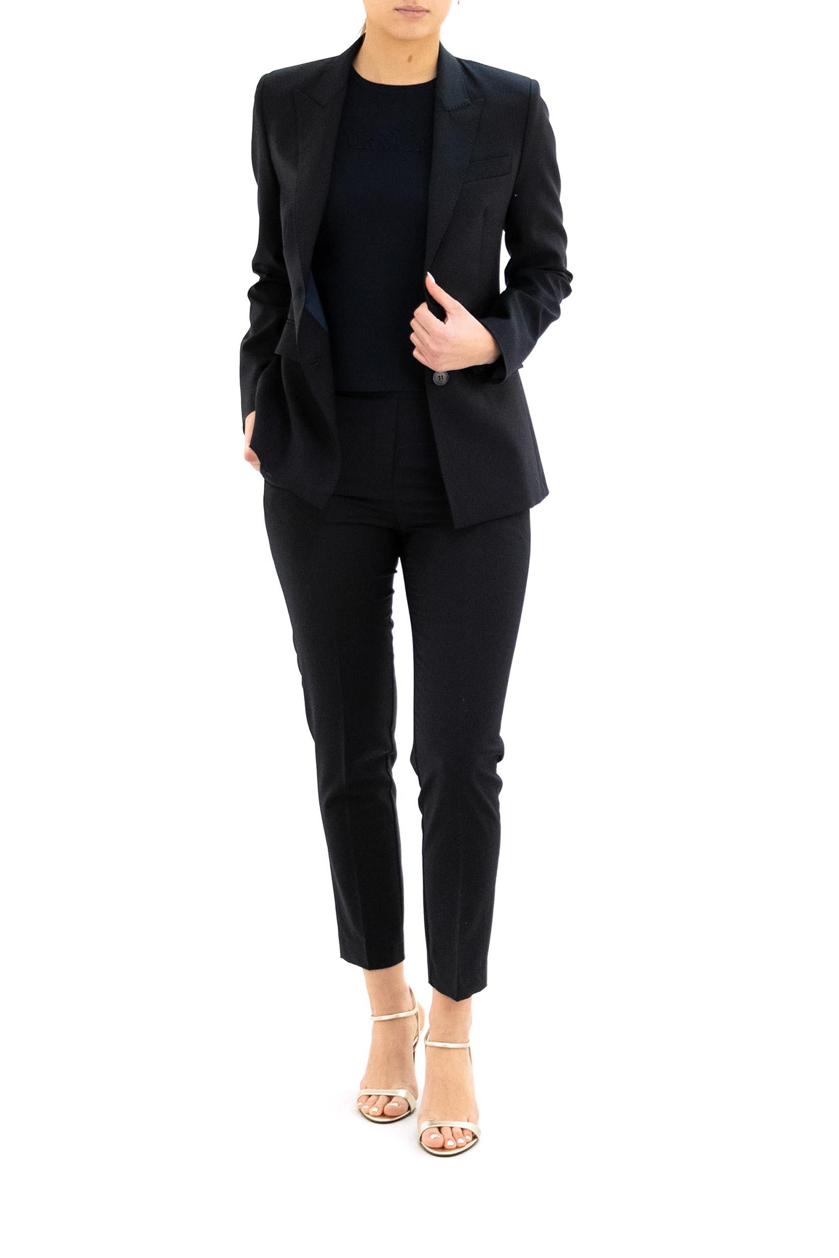 Giacca monopetto in lana di colore blu<BR/> KB082DT4037 790 KILTIE