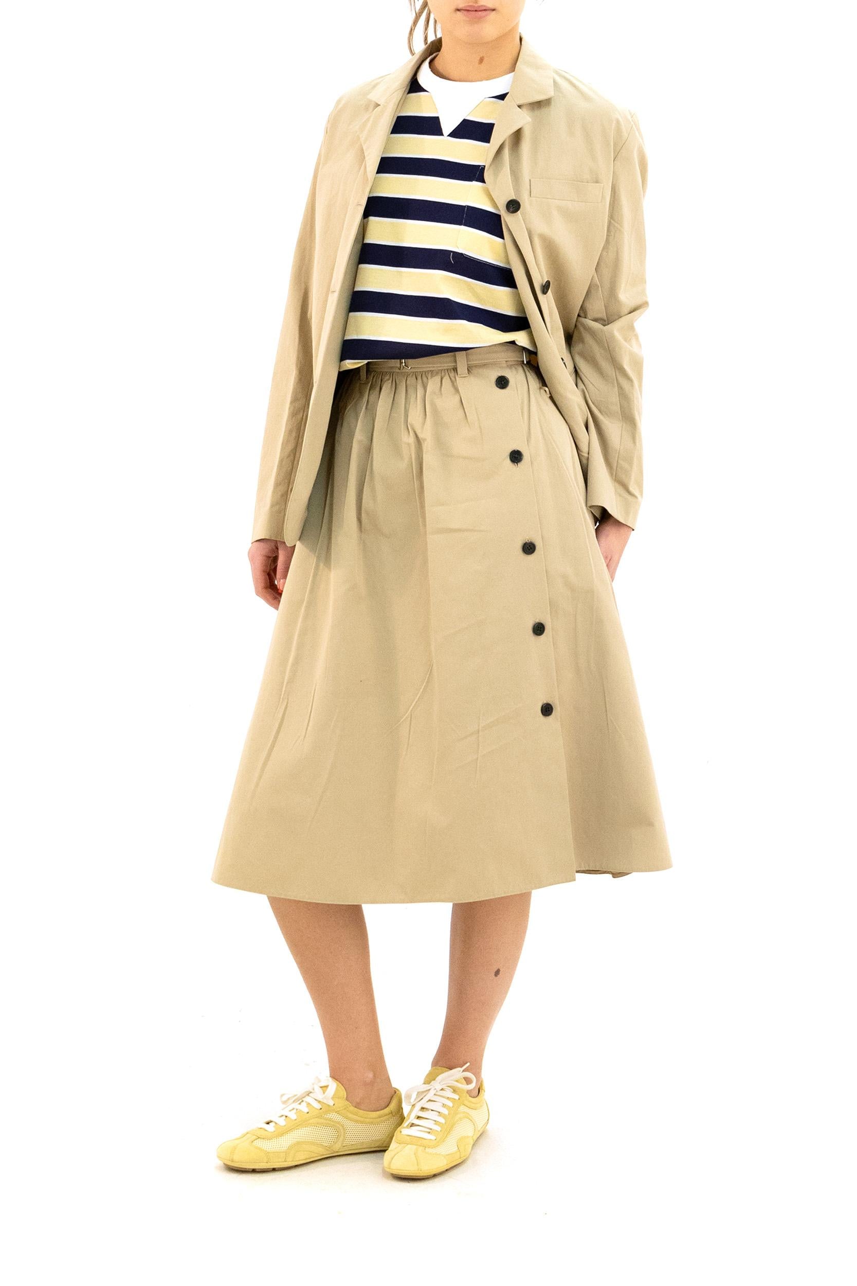 Giacca in cotone di colore beige<BR/> P560P S OOO 17ID F0065 PRADA