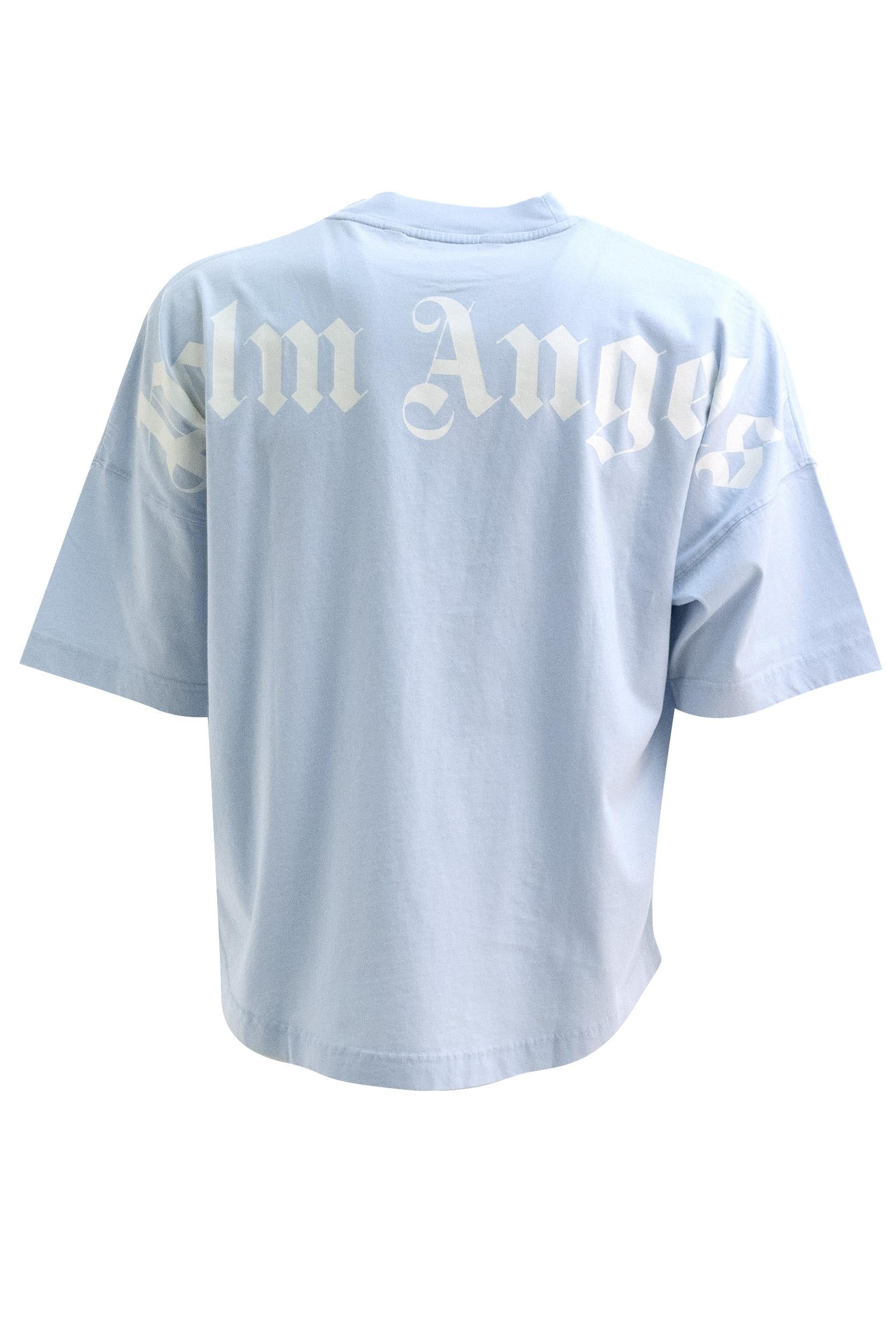 T-shirt Classic Logo in Cotone<BR/> PMAA10BS26JER001 4103 PALM ANGELS