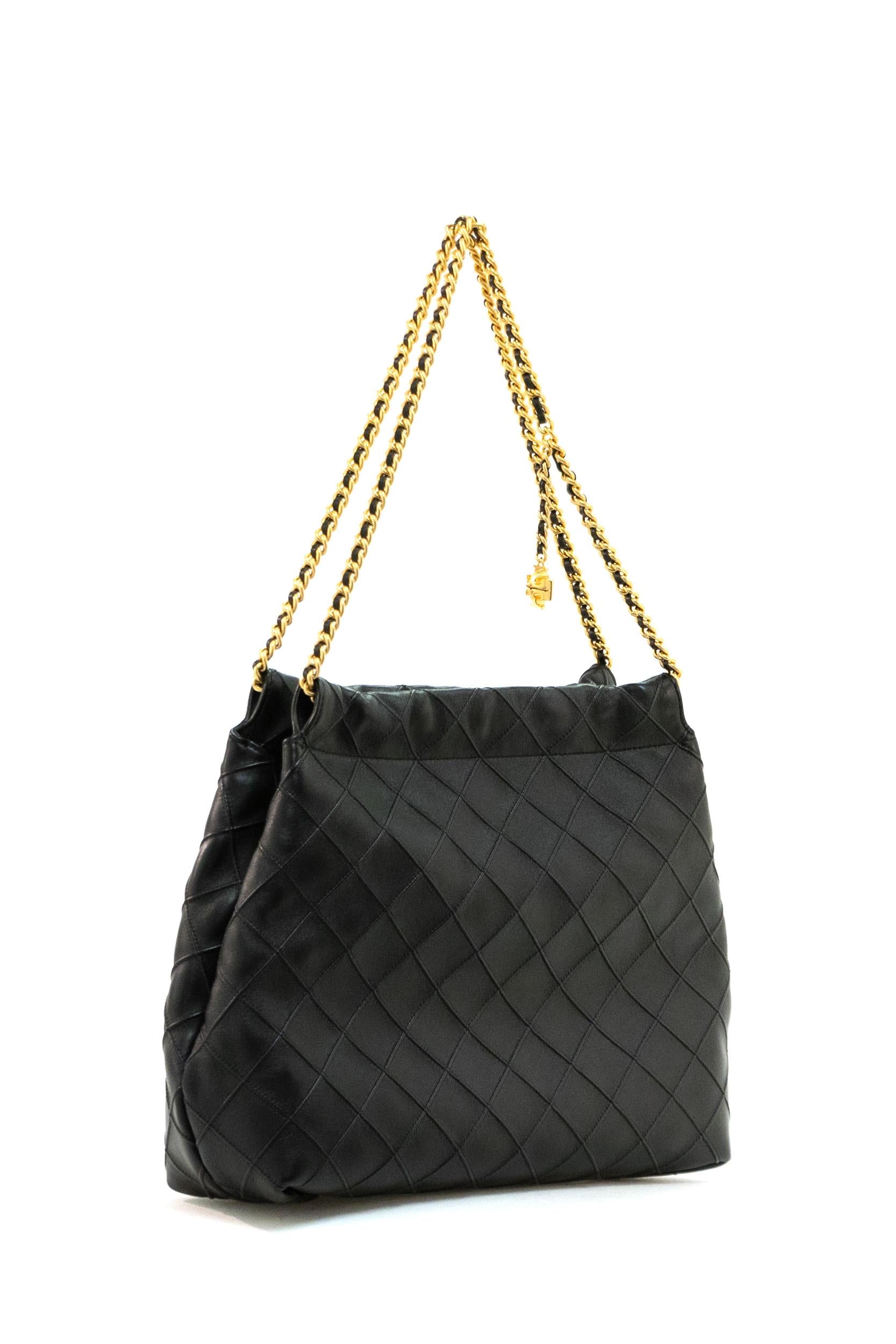 Borsa Fleming in pelle di colore nero<BR/> 162450 001 TORY BURCH