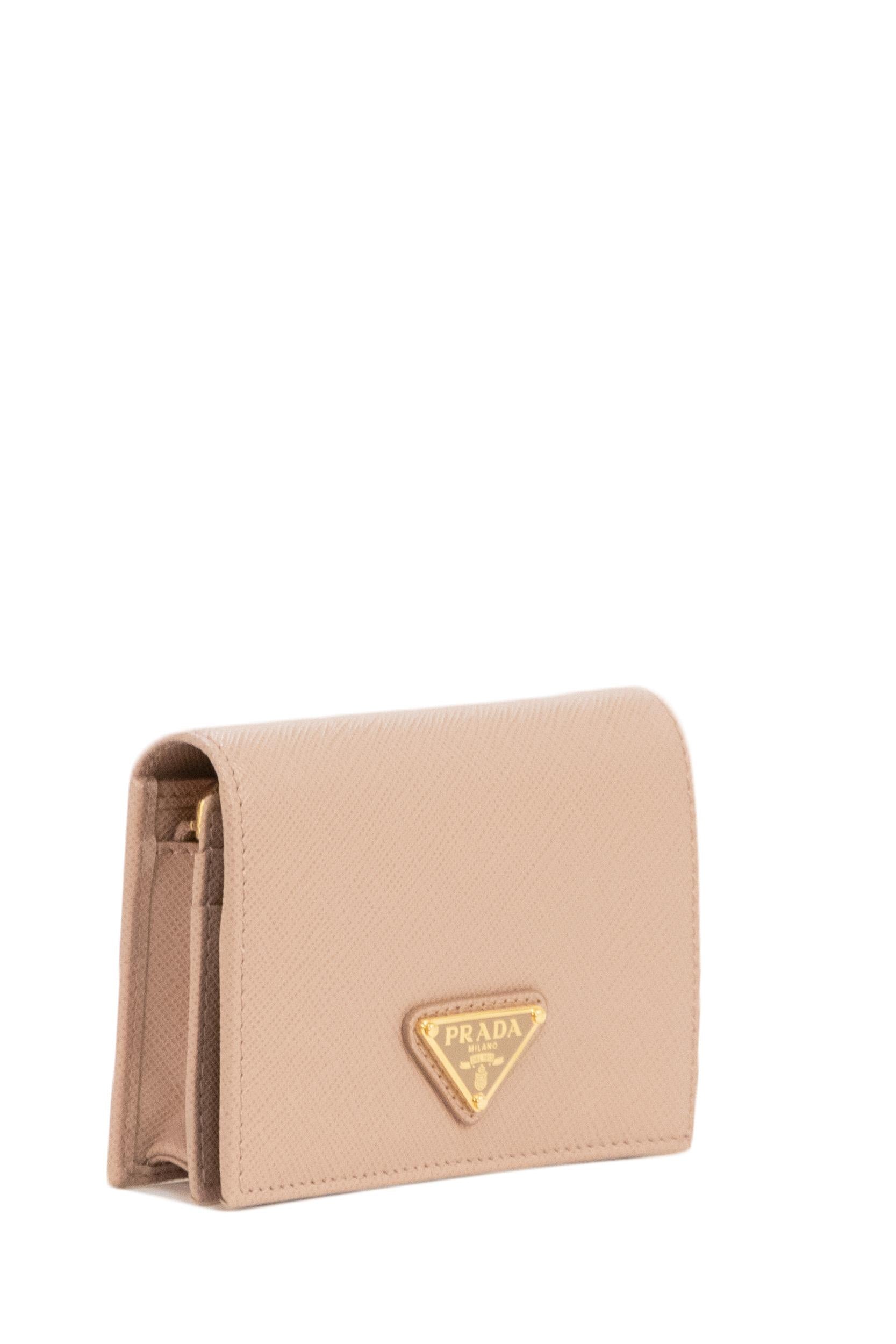 Portafoglio in saffiano<BR/> 1MV021 QHH F0236 PRADA