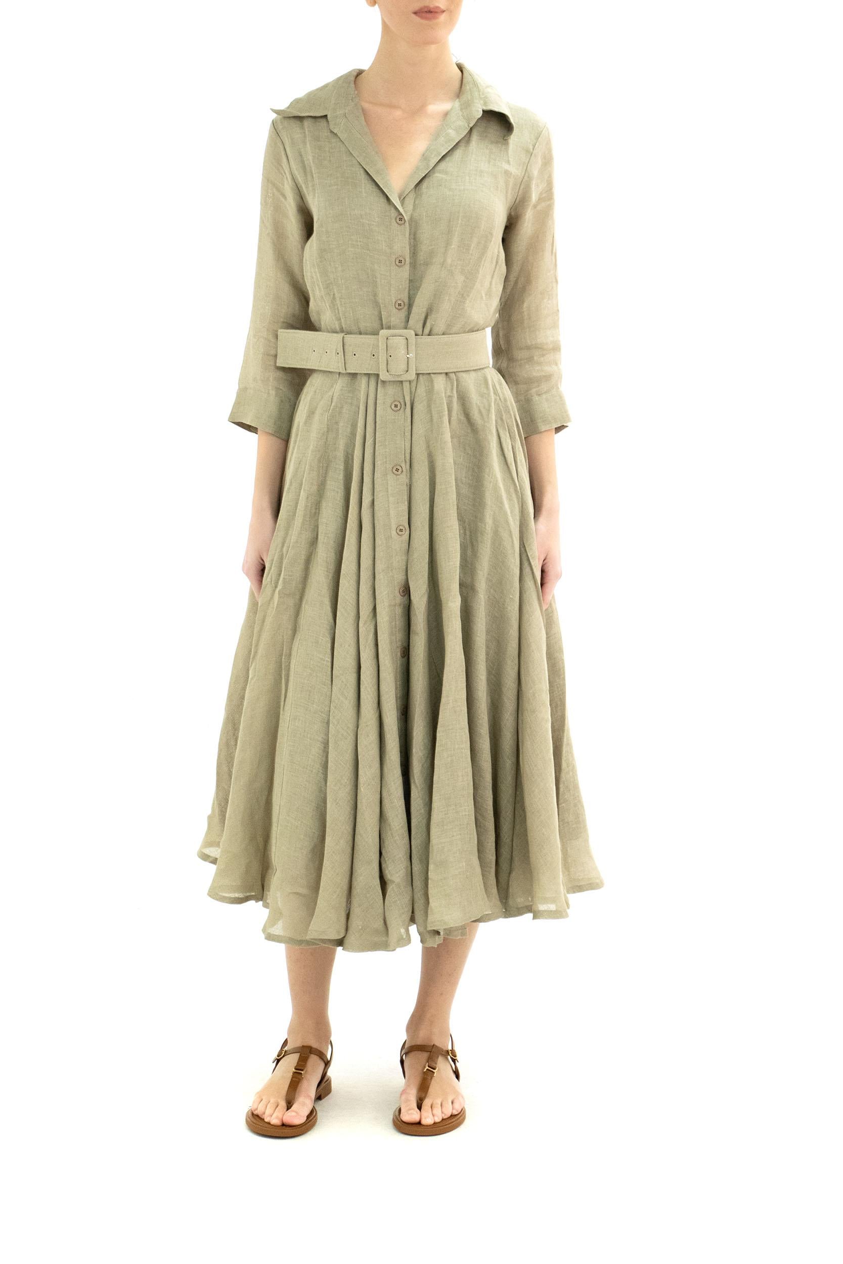 Abito<BR/> ASTER DRESS KHAKI S-SUNG